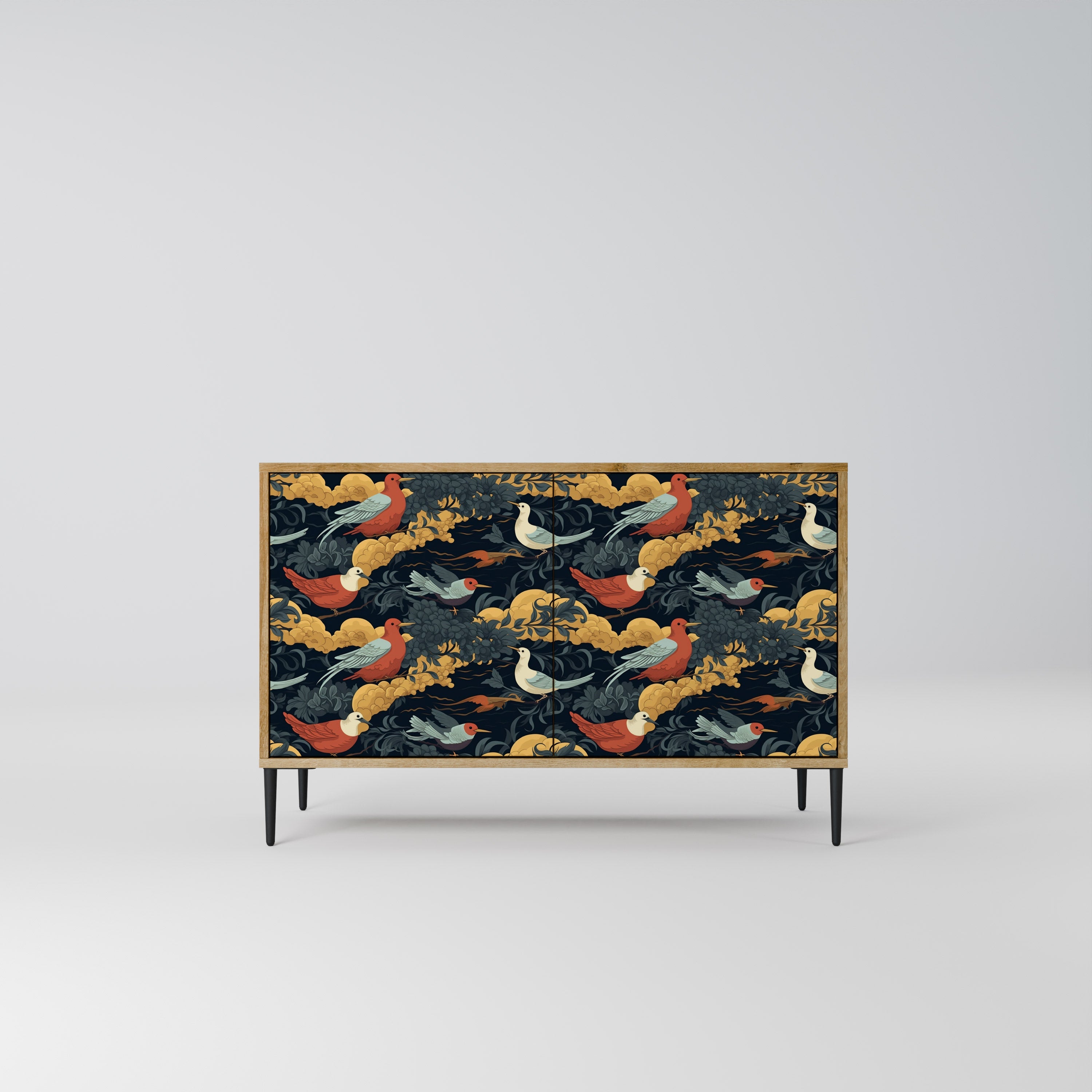 FOWLY DAZE Sideboard mit 2 Türen in Eichenoptik
