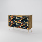 FOWLY DAZE Sideboard mit 2 Türen in Eiche-Optik