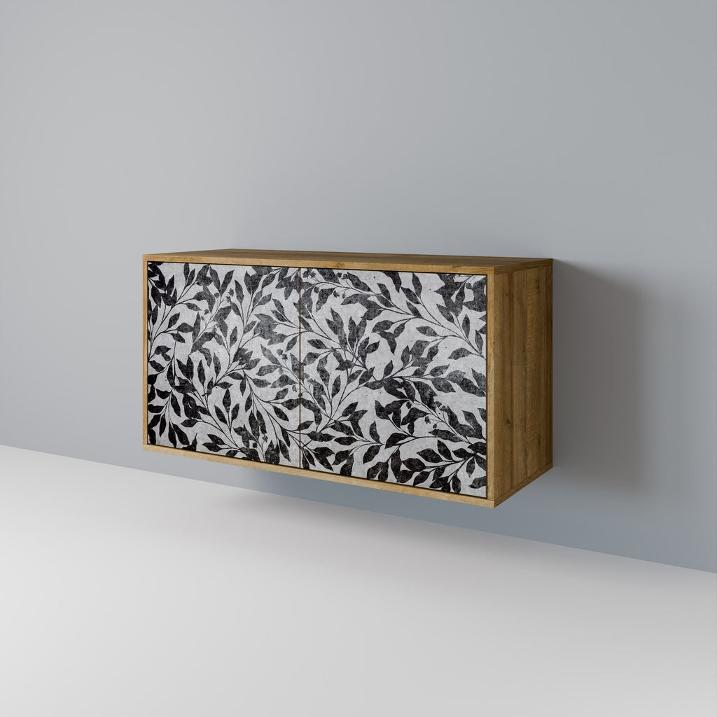 CHARCOAL SPROUT Sideboard mit 2 Türen in Eichenoptik
