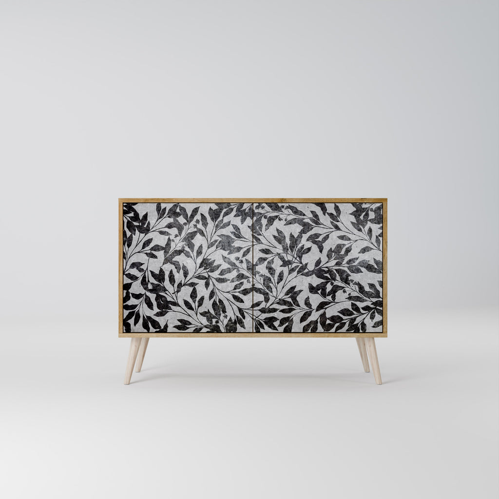 CHARCOAL SPROUT Sideboard mit 2 Türen in Eichenoptik