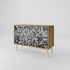CHARCOAL SPROUT 2-Door Sideboard in Oak Effect