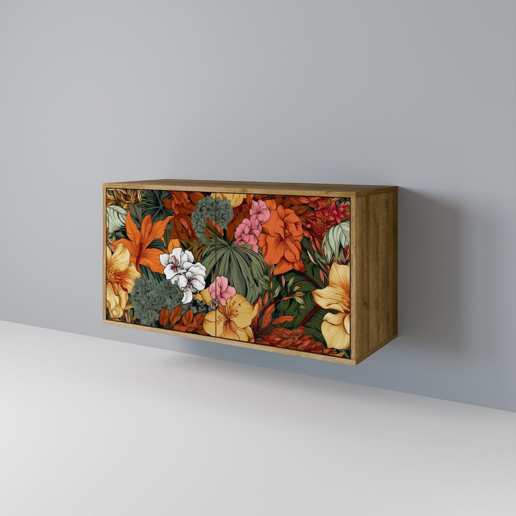 RADIANT FLORA Sideboard mit 2 Türen in Eichenoptik