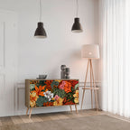 RADIANT FLORA Sideboard mit 2 Türen in Eiche-Optik