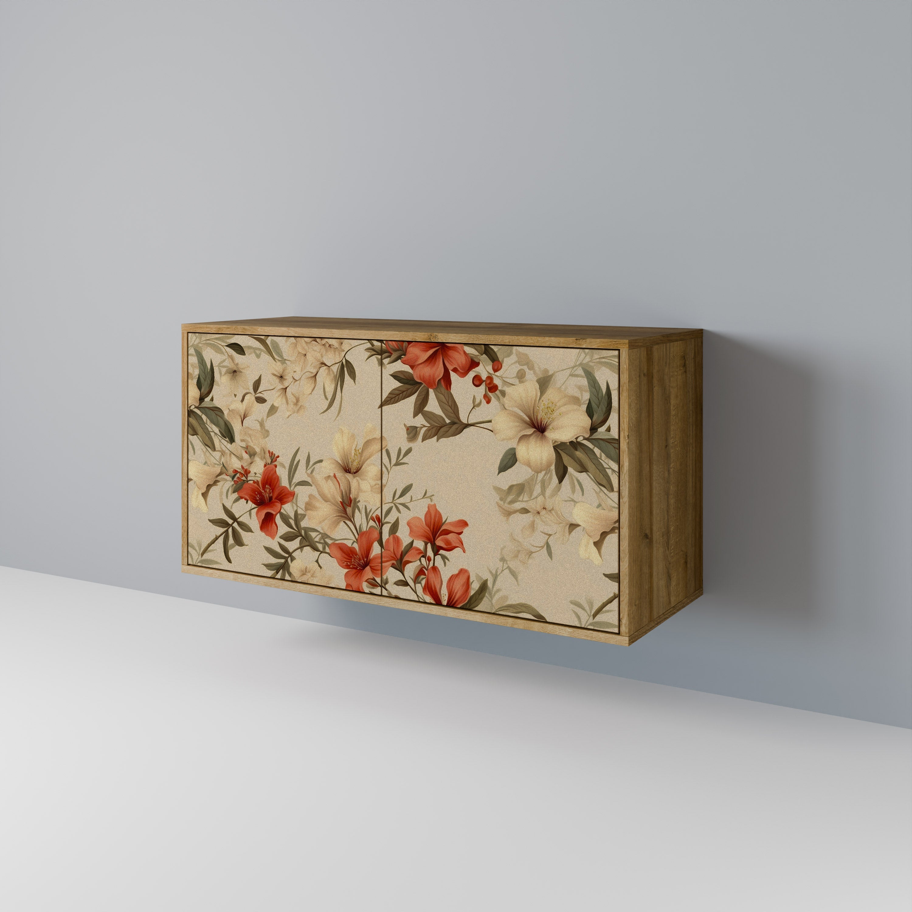 BLOOMING HARMONY Sideboard mit 2 Türen in Eichenoptik