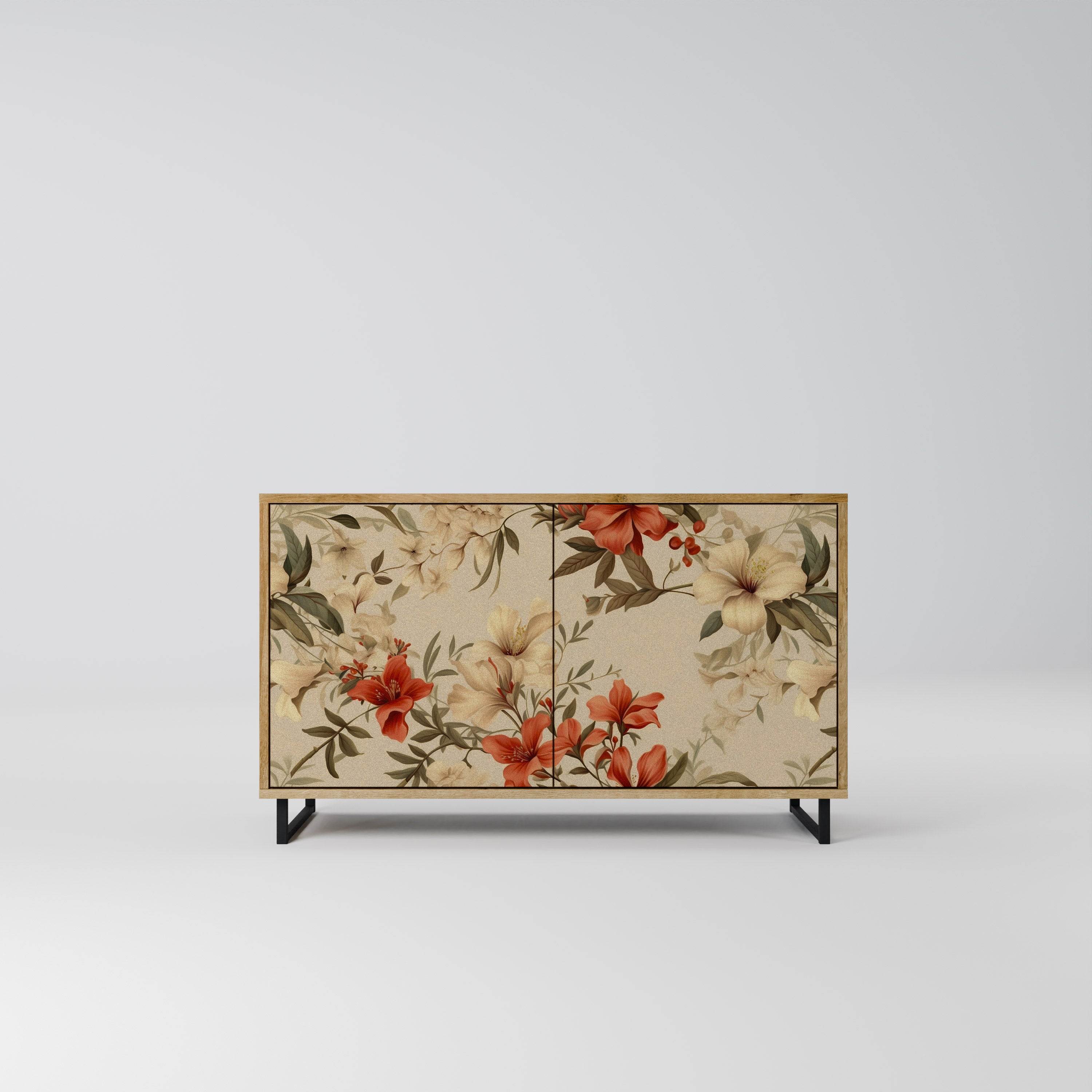 BLOOMING HARMONY Sideboard mit 2 Türen in Eichenoptik
