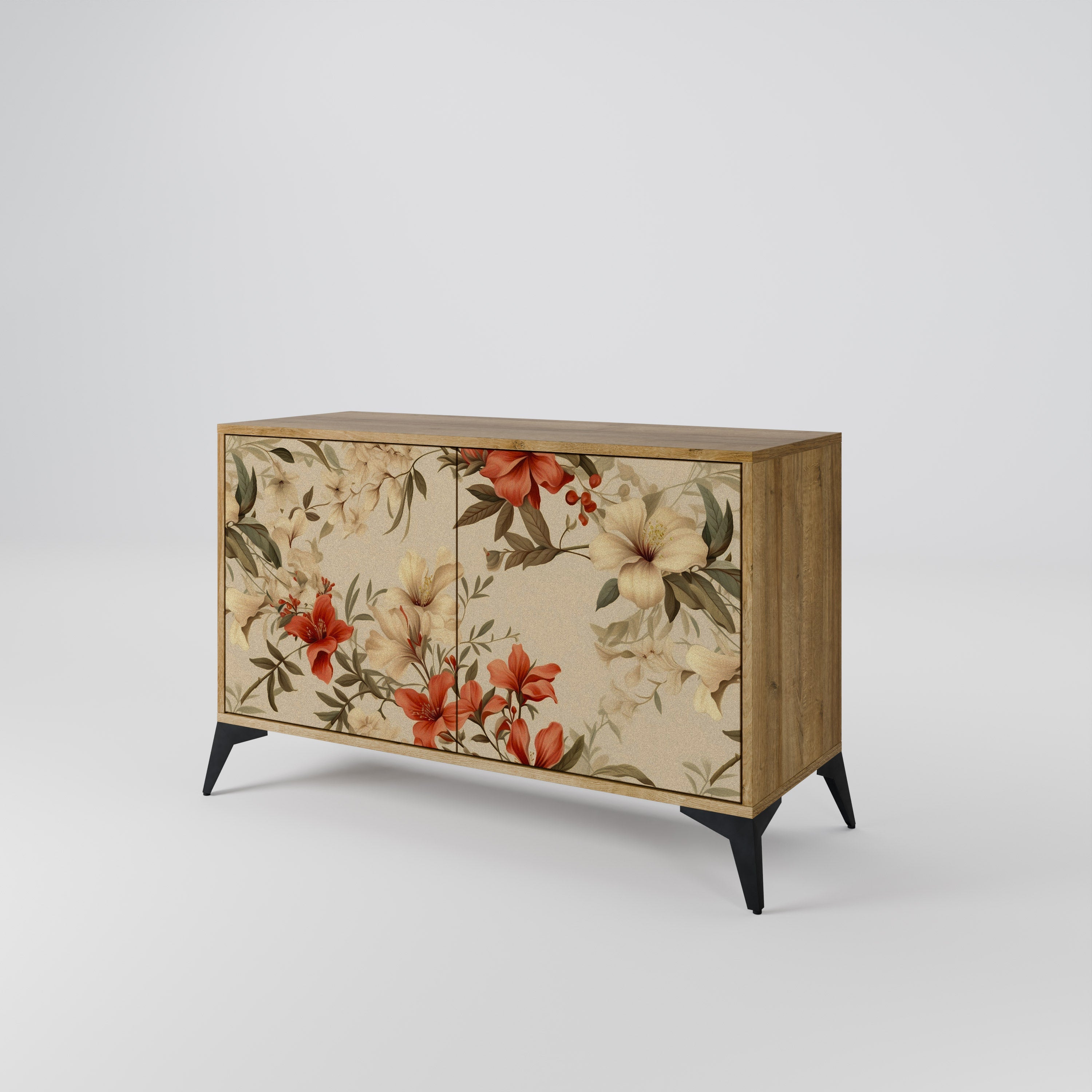 BLOOMING HARMONY Sideboard mit 2 Türen in Eichenoptik