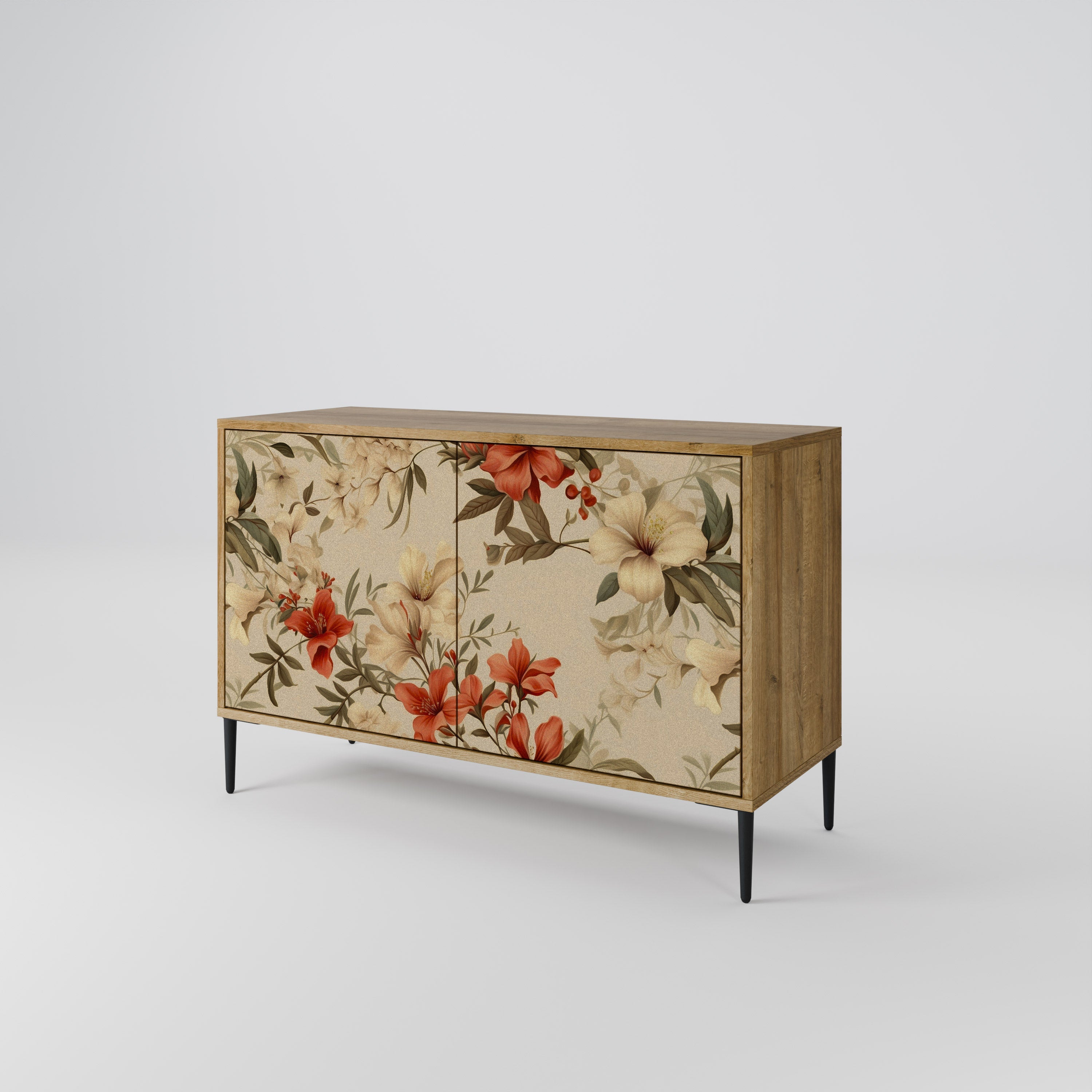 BLOOMING HARMONY Sideboard mit 2 Türen in Eichenoptik