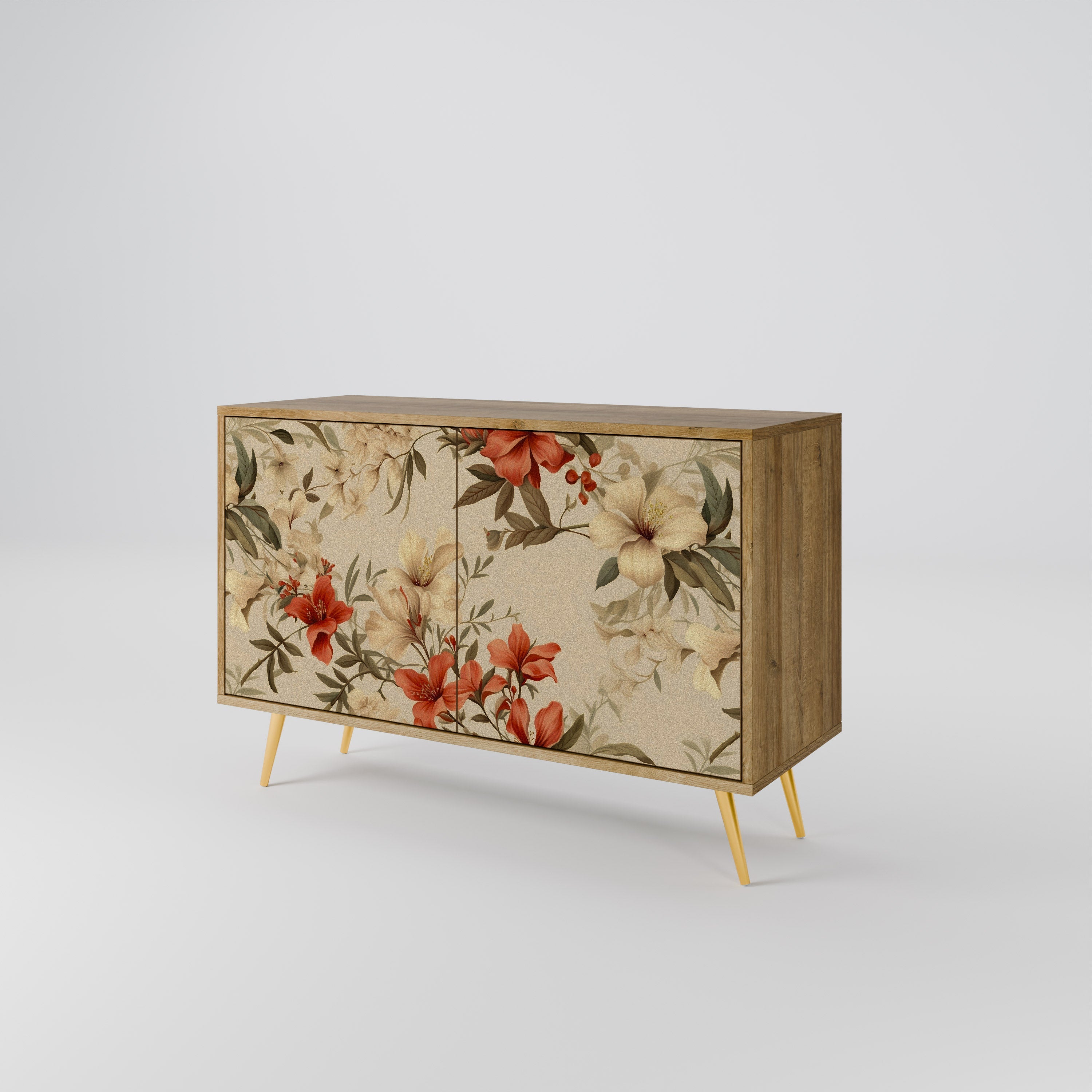 BLOOMING HARMONY Sideboard mit 2 Türen in Eichenoptik