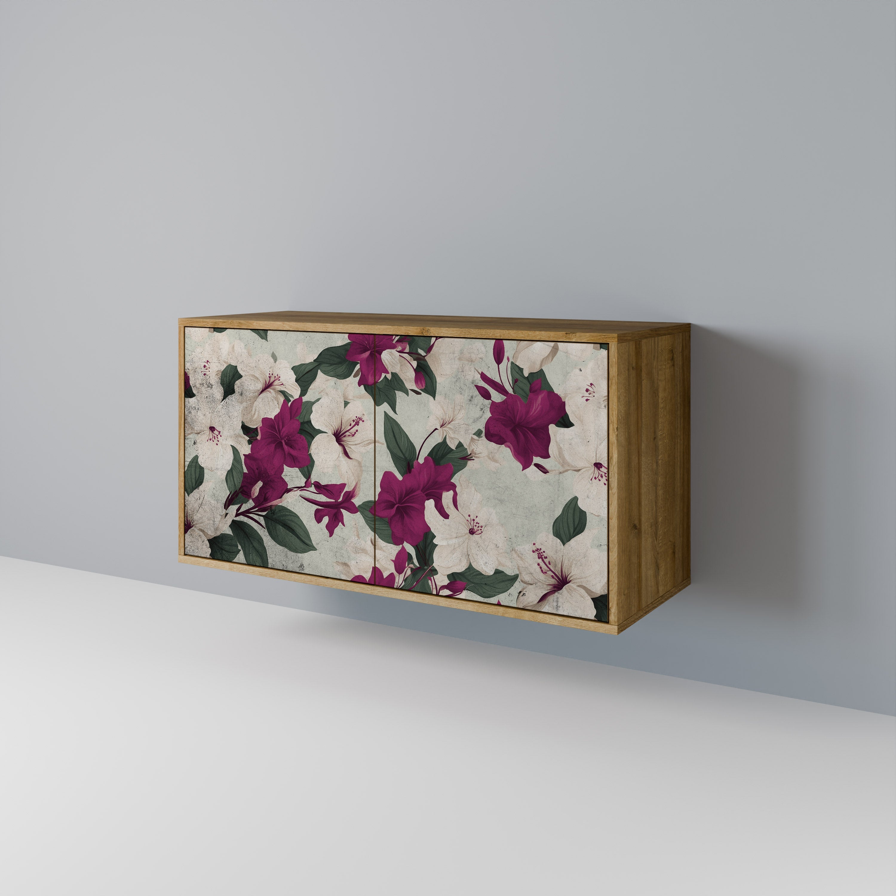FLOWERET DREAM Sideboard mit 2 Türen in Eichenoptik