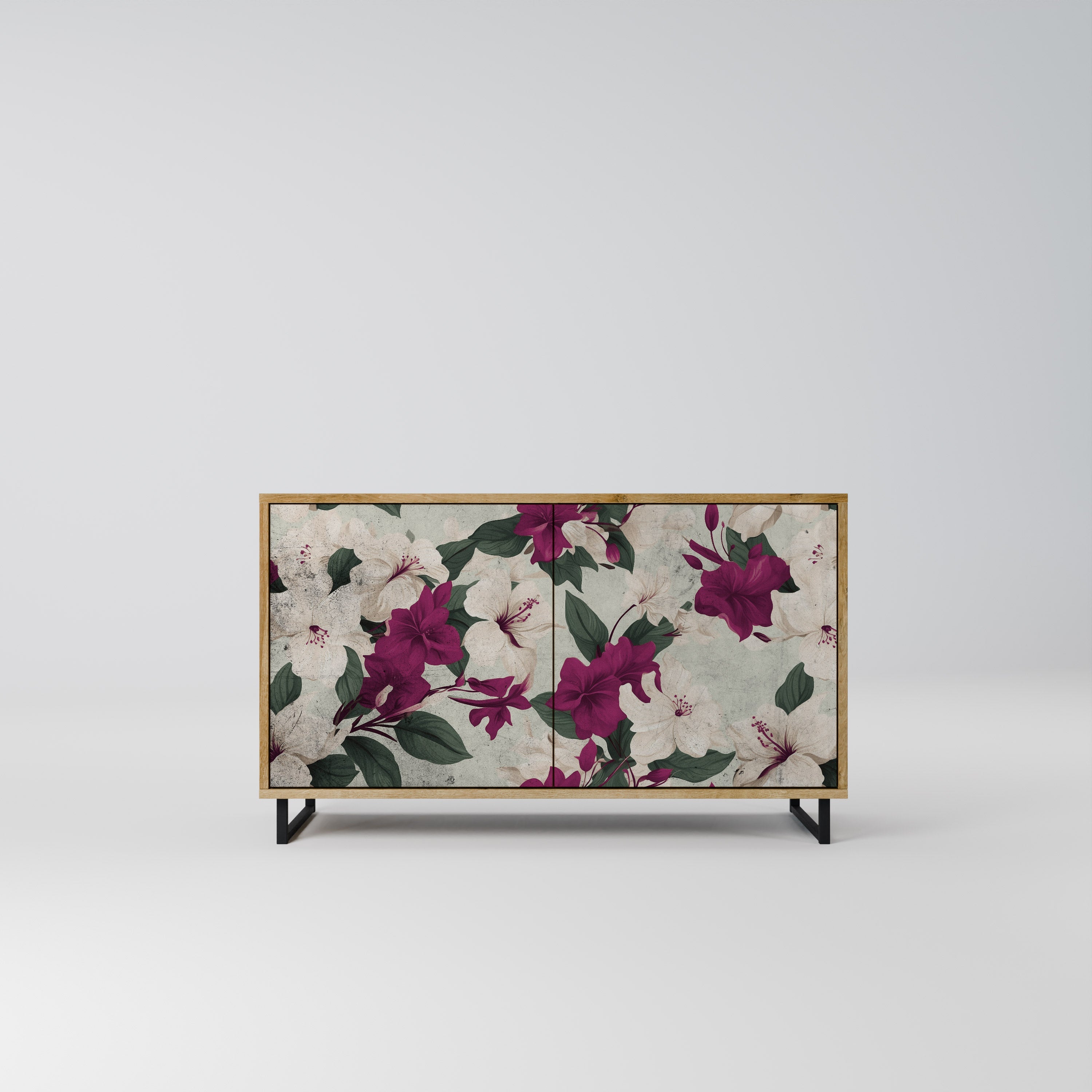 FLOWERET DREAM Sideboard mit 2 Türen in Eichenoptik