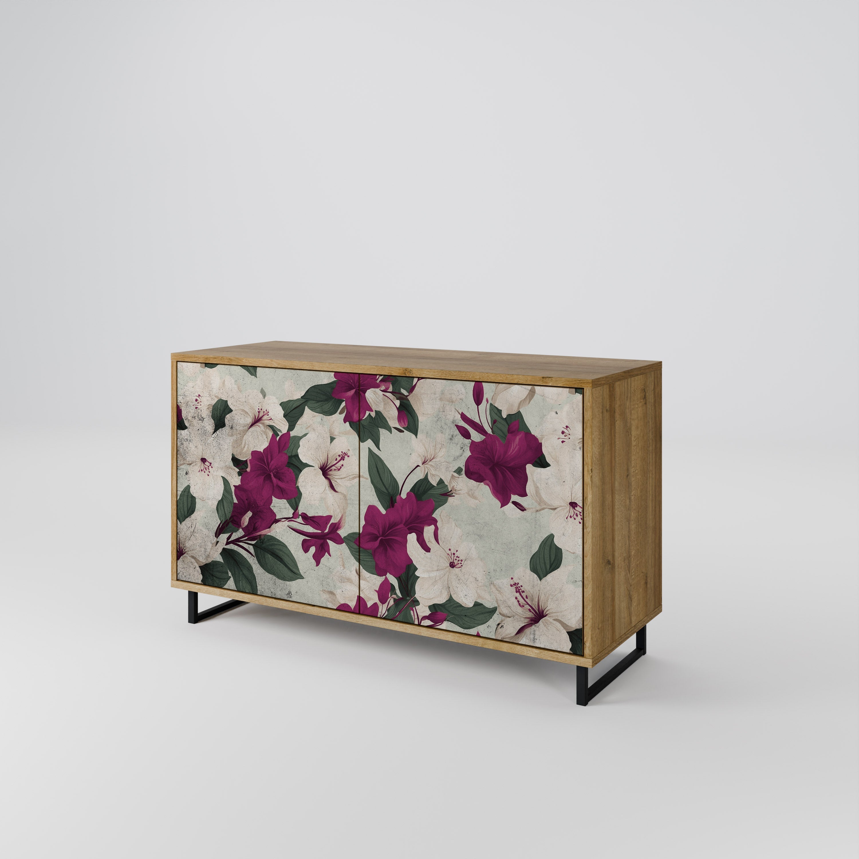 FLOWERET DREAM Sideboard mit 2 Türen in Eichenoptik