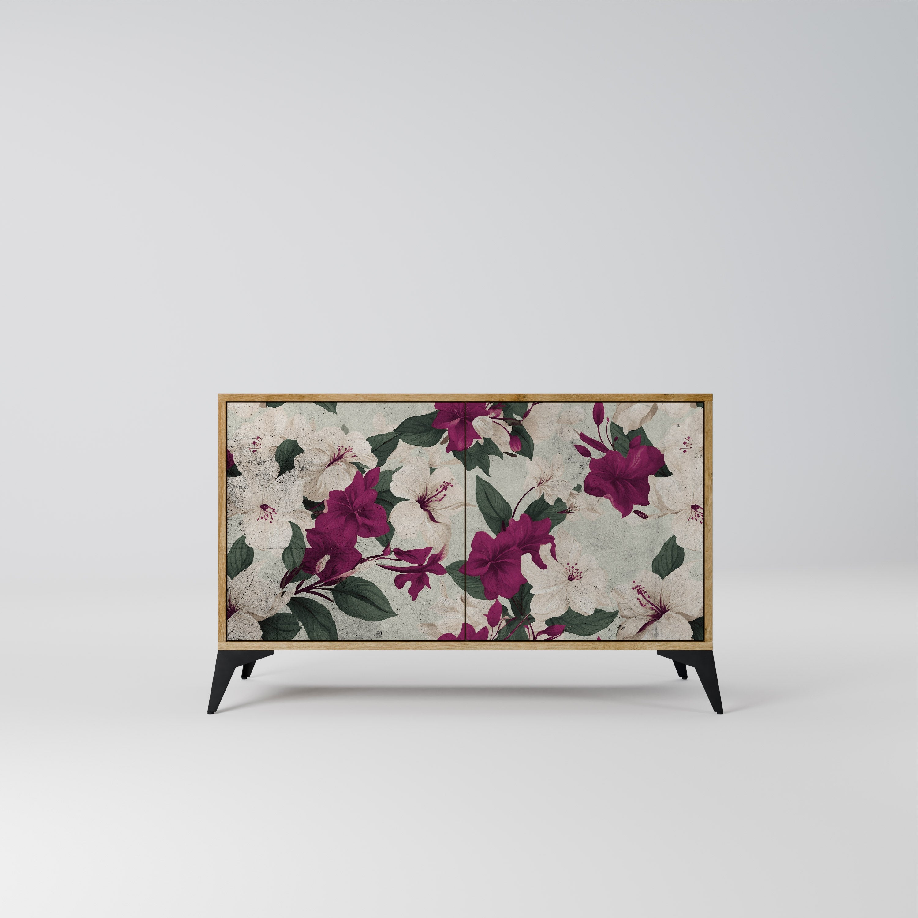 FLOWERET DREAM Sideboard mit 2 Türen in Eichenoptik