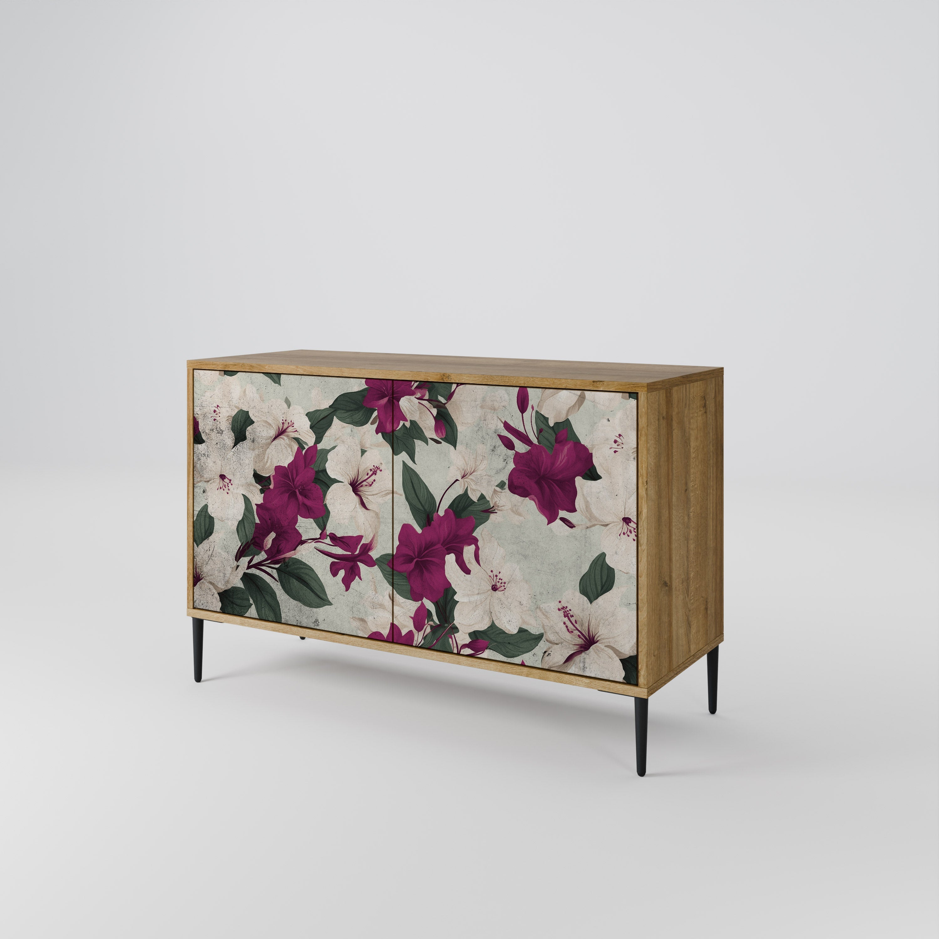 FLOWERET DREAM Sideboard mit 2 Türen in Eichenoptik