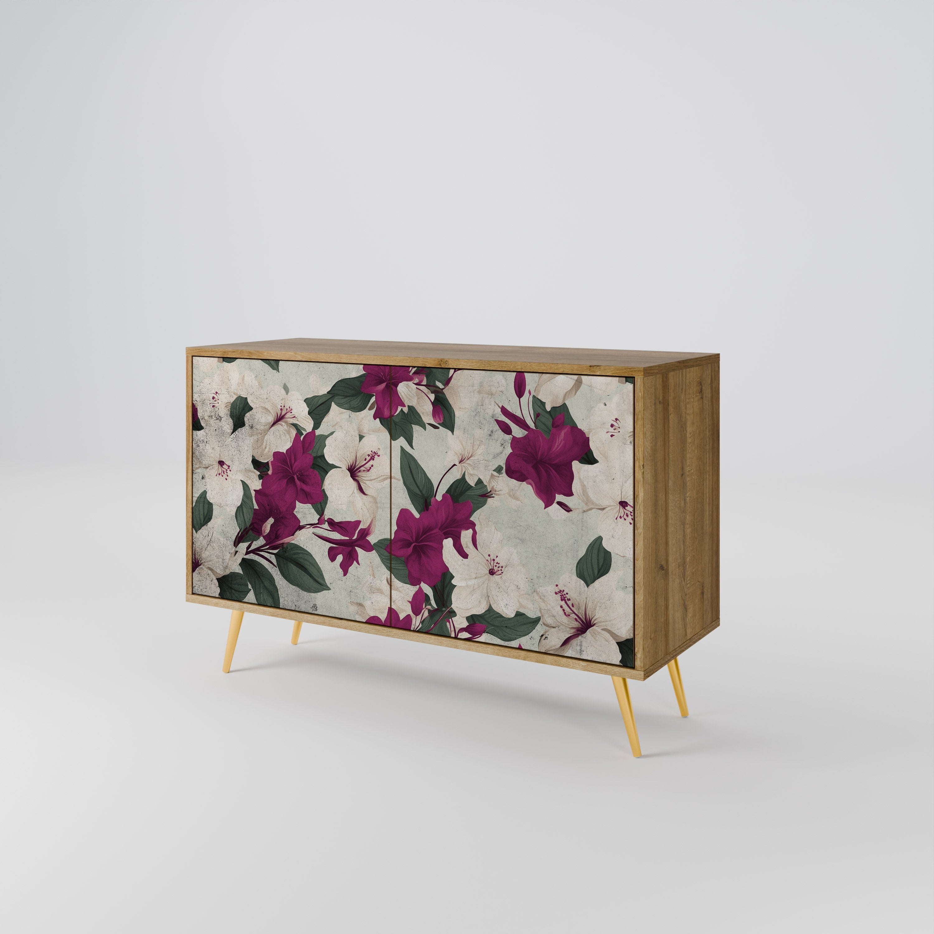 FLOWERET DREAM Sideboard mit 2 Türen in Eichenoptik