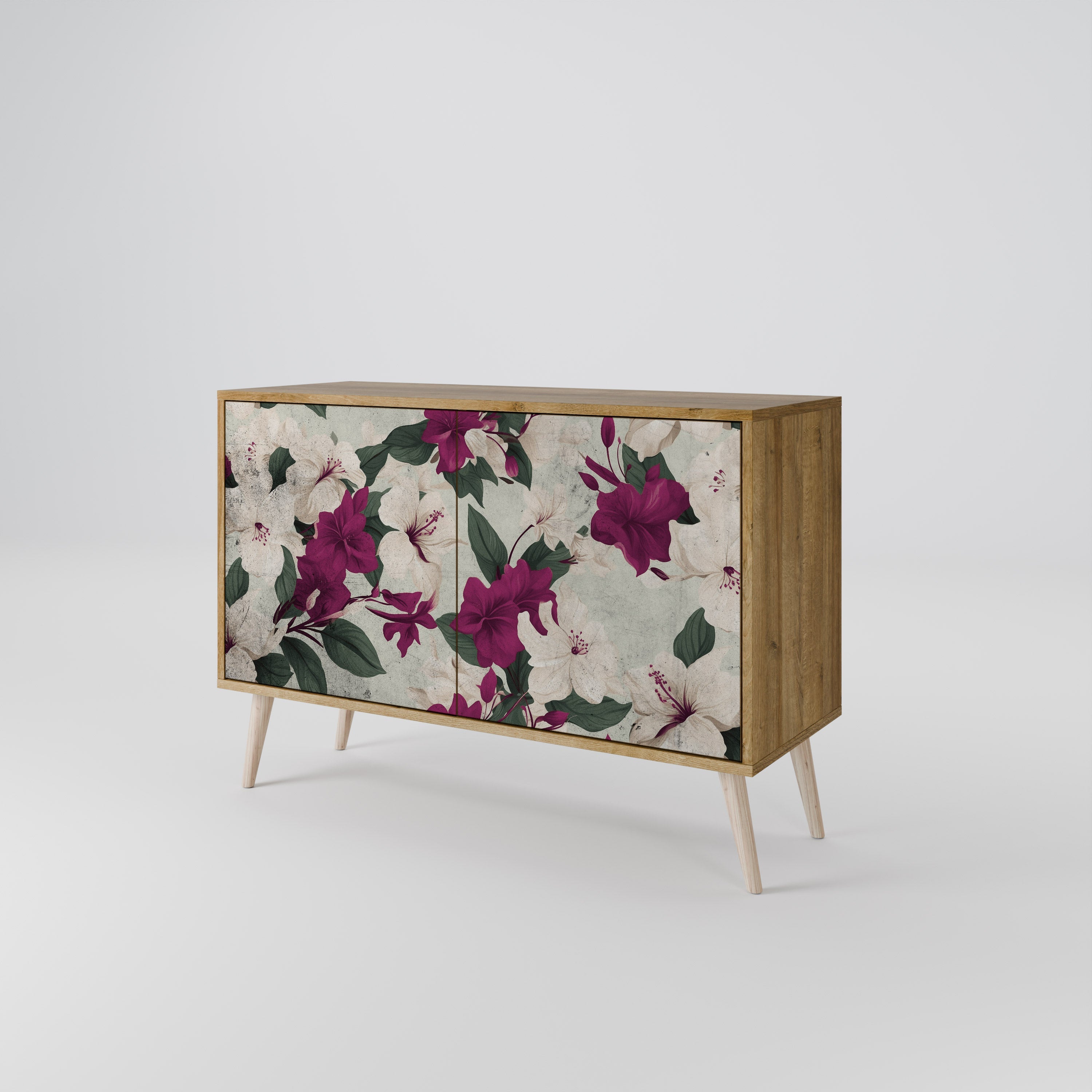 FLOWERET DREAM Sideboard mit 2 Türen in Eichenoptik