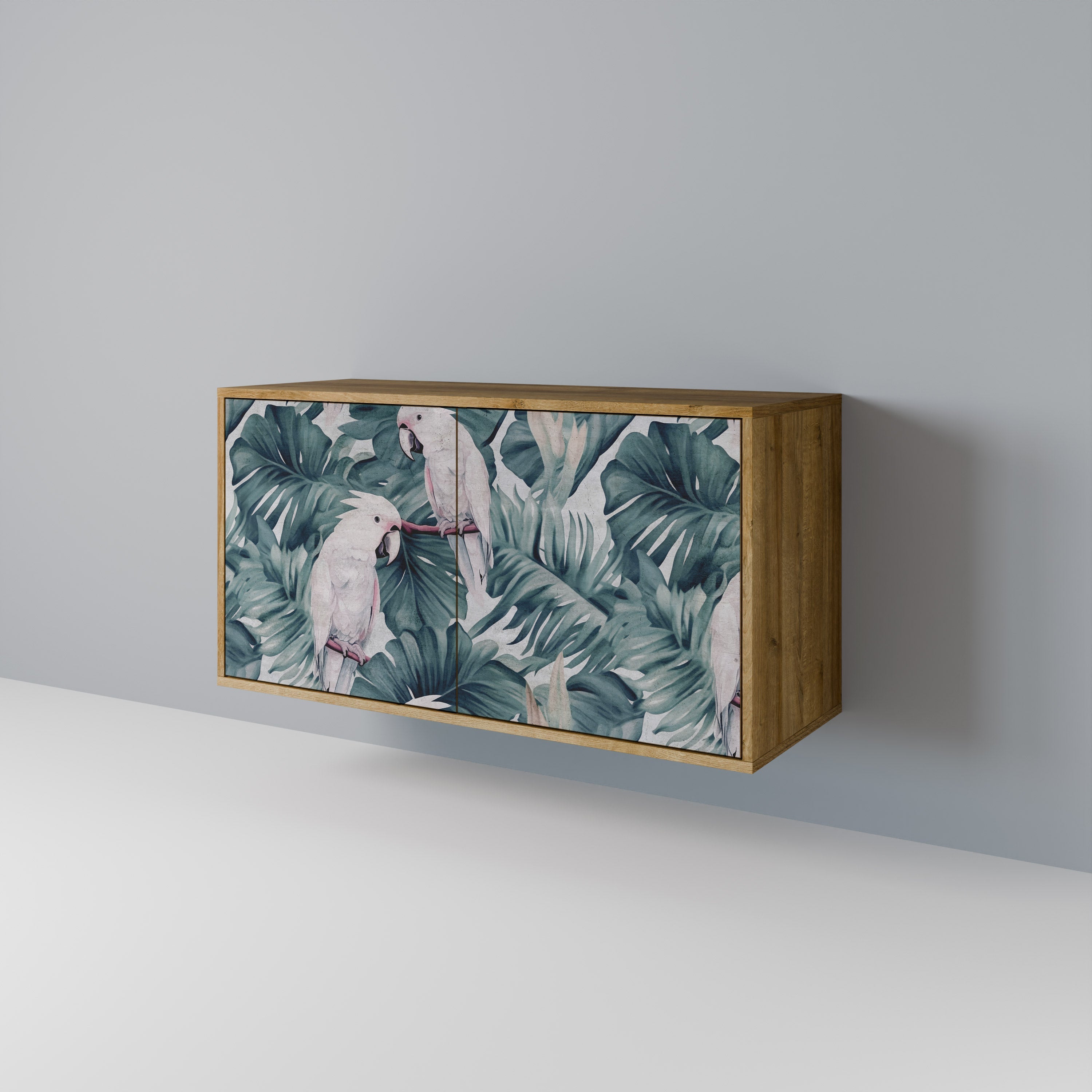 POPINJAY LOOK Sideboard mit 2 Türen in Eichenoptik
