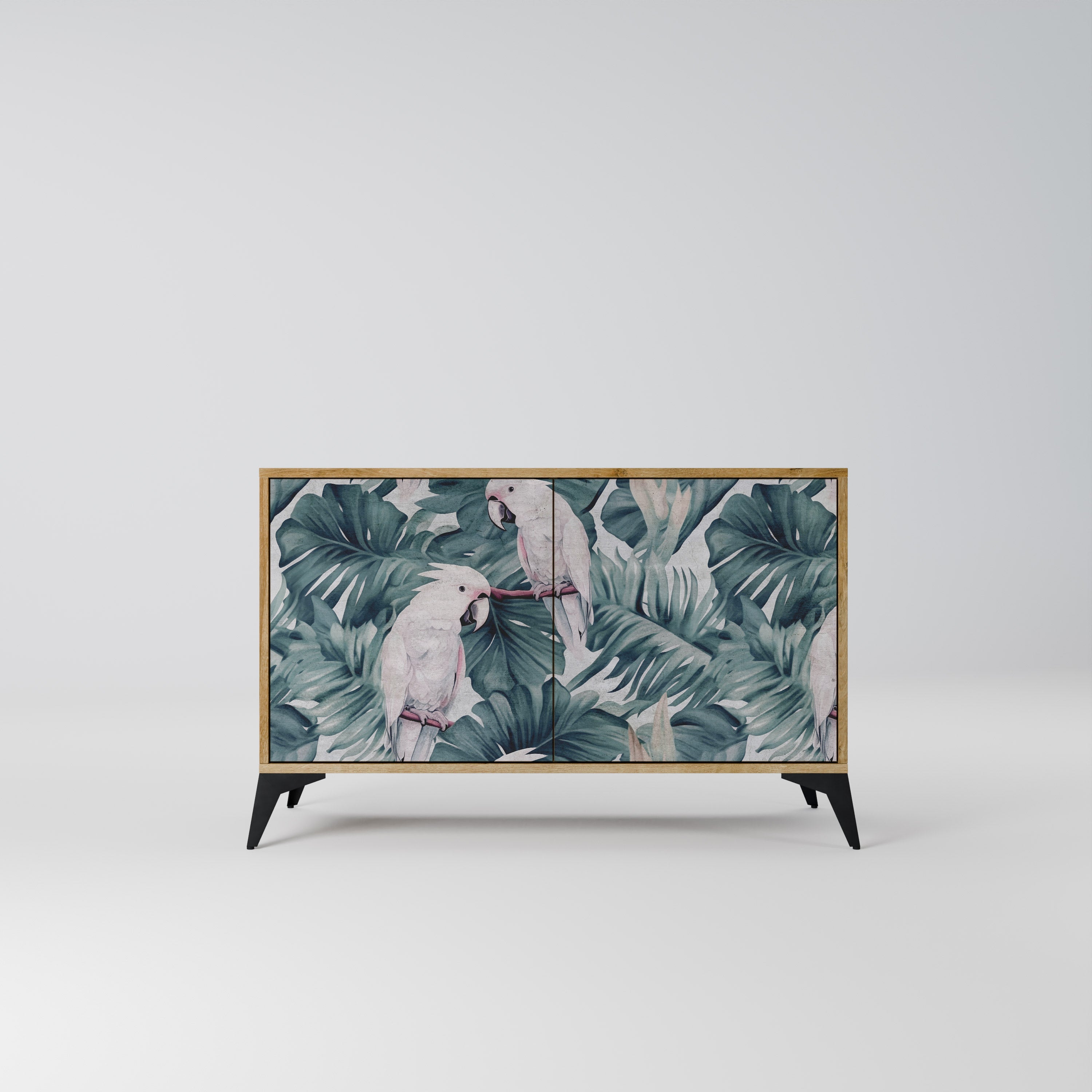 POPINJAY LOOK Sideboard mit 2 Türen in Eichenoptik
