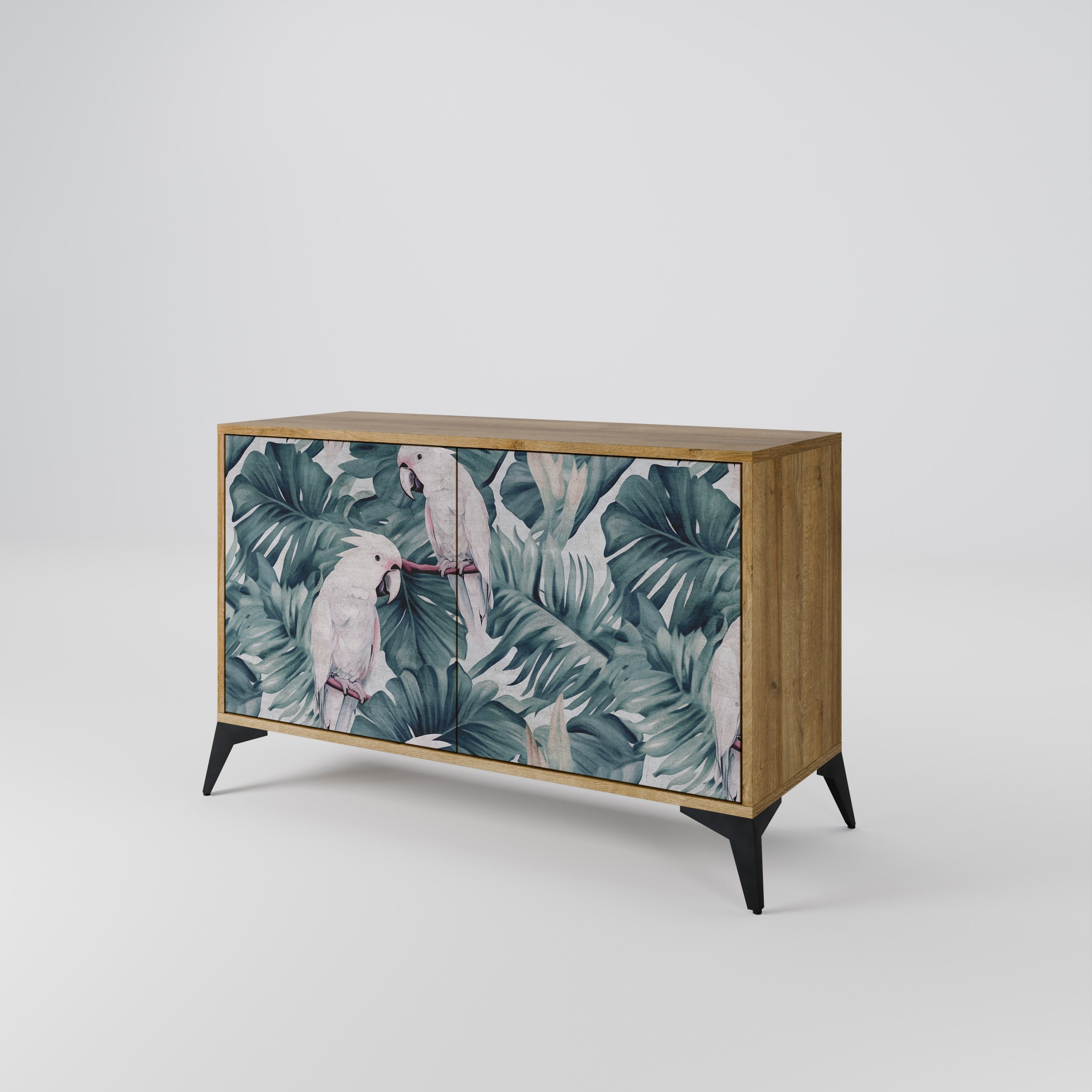 POPINJAY LOOK Sideboard mit 2 Türen in Eichenoptik