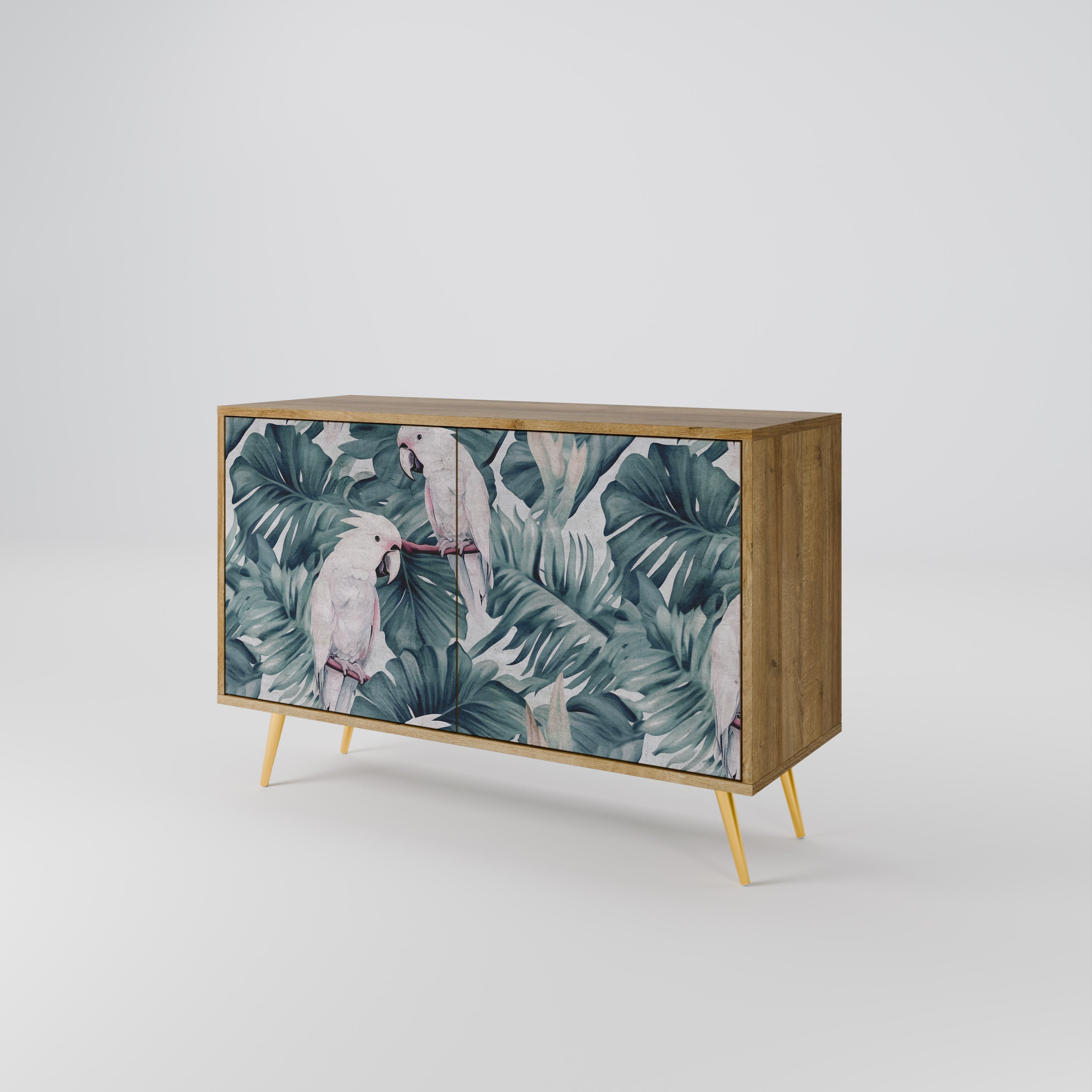 POPINJAY LOOK Sideboard mit 2 Türen in Eichenoptik