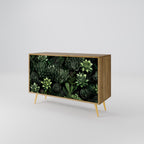 SUCCULENT JUNGLE Sideboard mit 2 Türen in Eiche-Optik