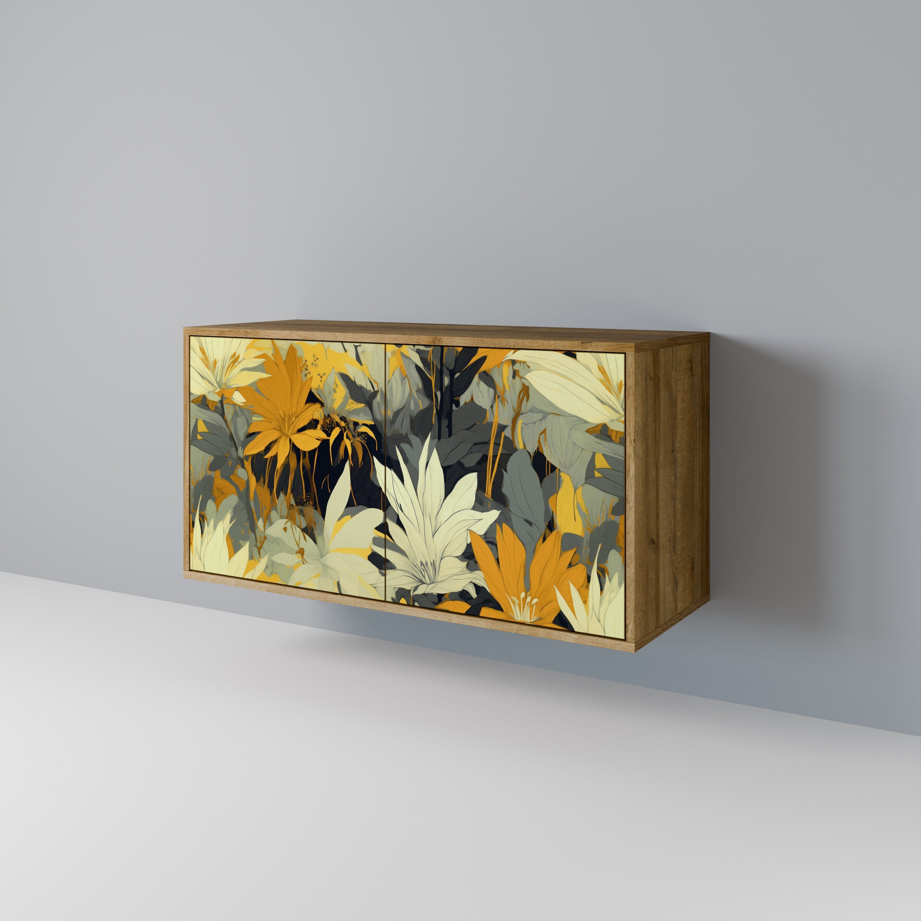 SUNKISSED LILY Sideboard mit 2 Türen in Eichenoptik