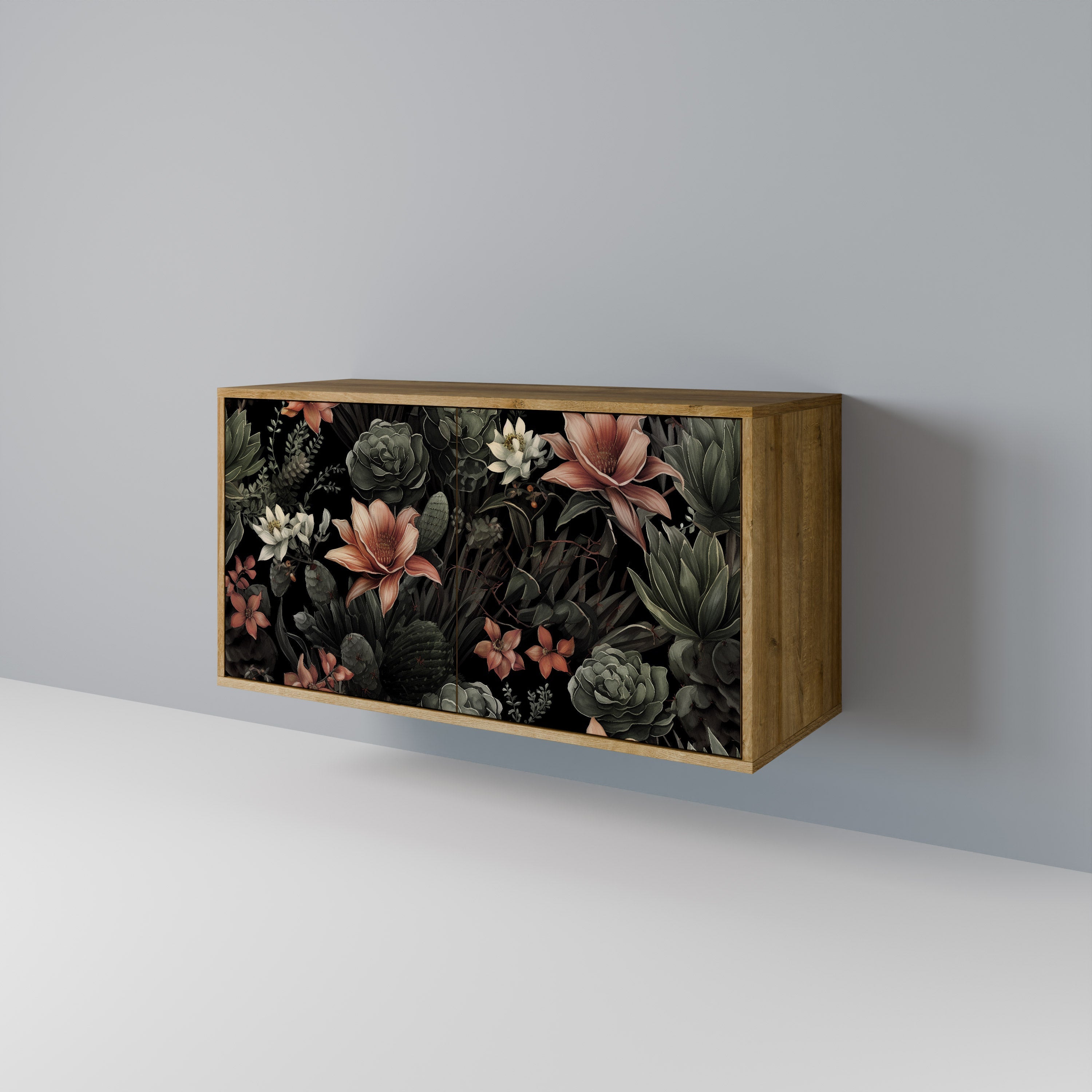 SECRET VERDURE Sideboard mit 2 Türen in Eichenoptik