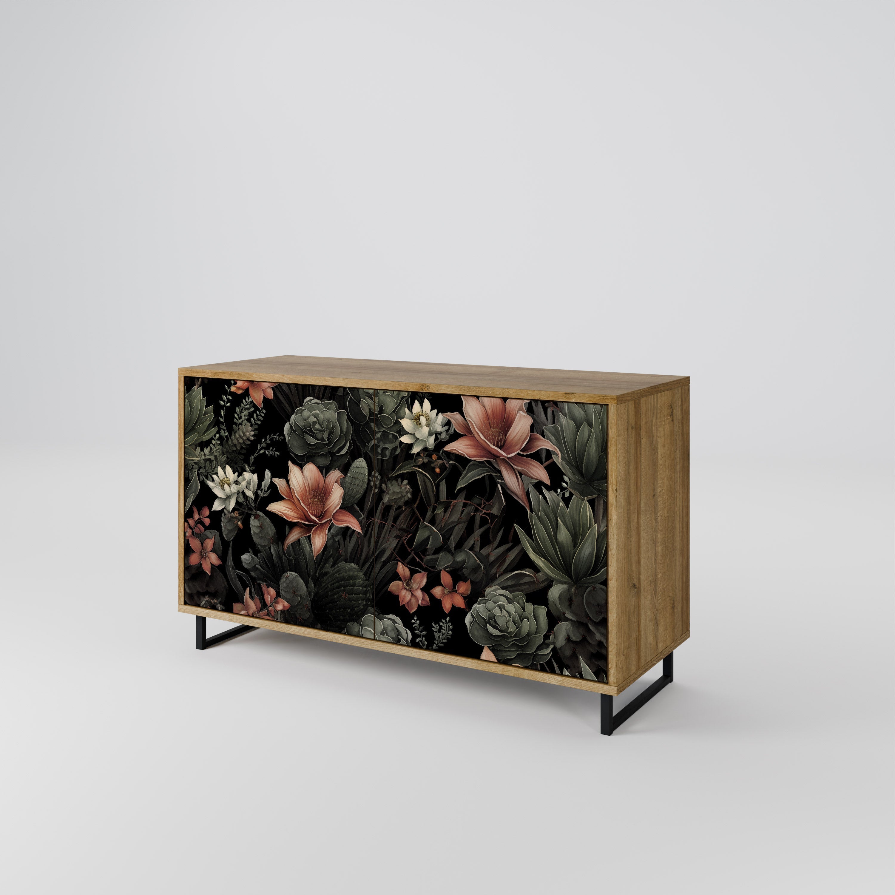 SECRET VERDURE Sideboard mit 2 Türen in Eichenoptik