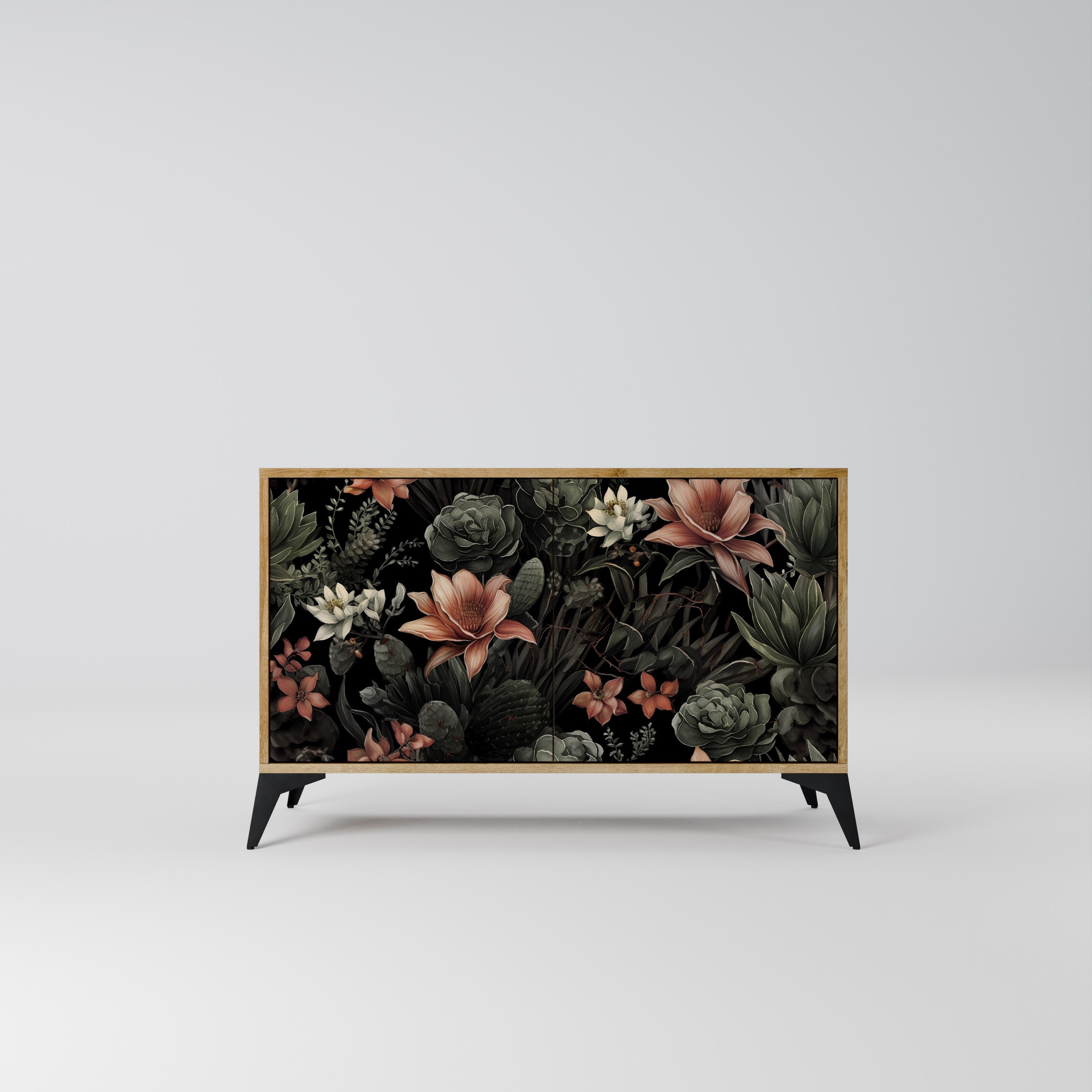 SECRET VERDURE Sideboard mit 2 Türen in Eichenoptik
