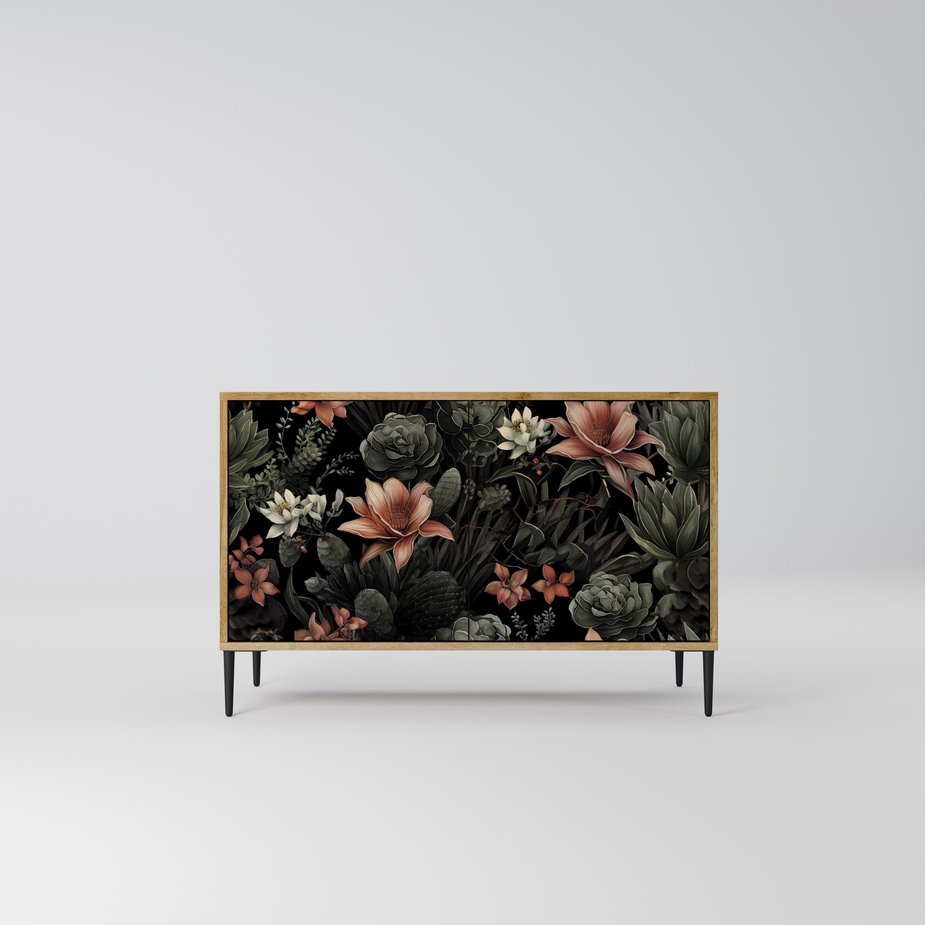 SECRET VERDURE Sideboard mit 2 Türen in Eichenoptik