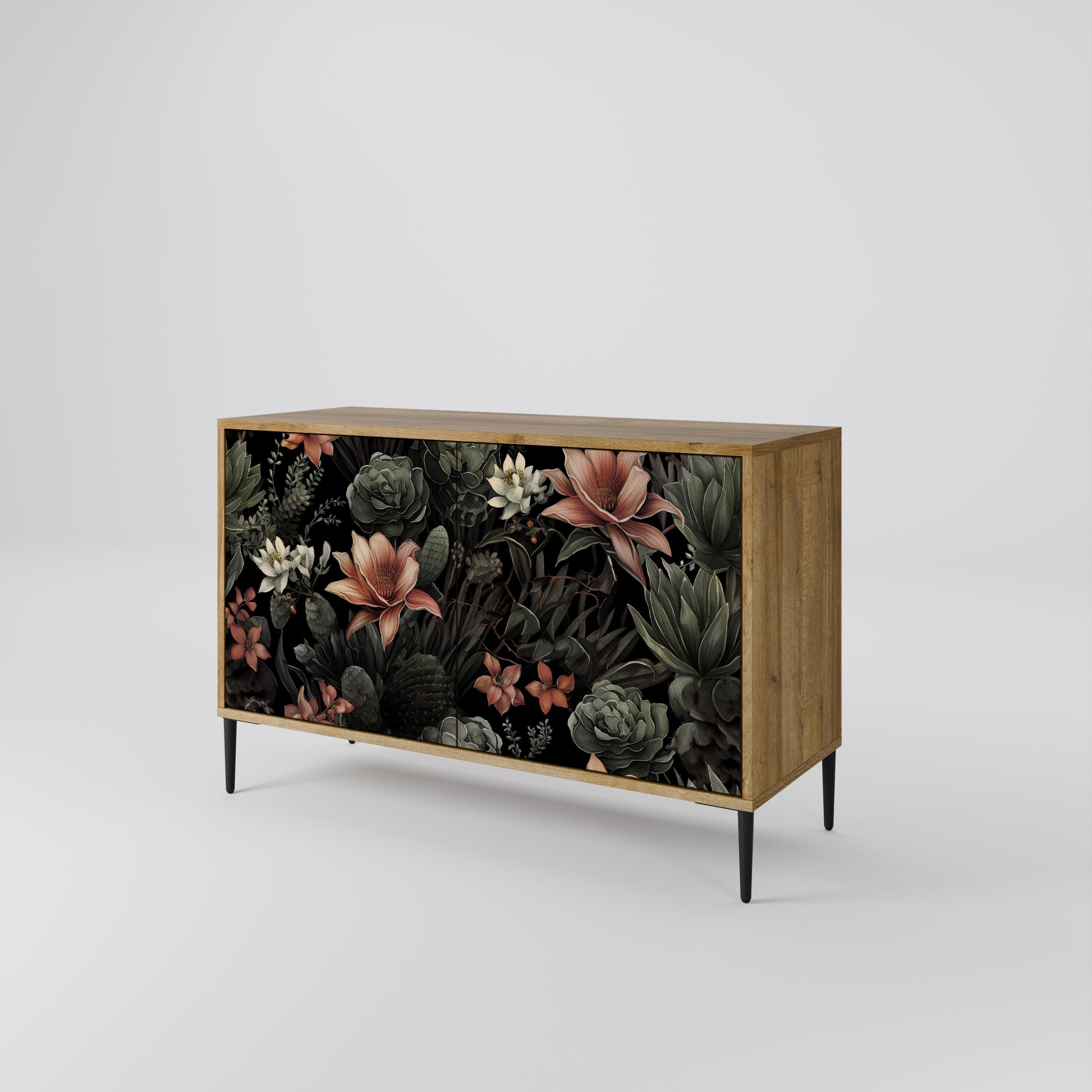 SECRET VERDURE Sideboard mit 2 Türen in Eichenoptik
