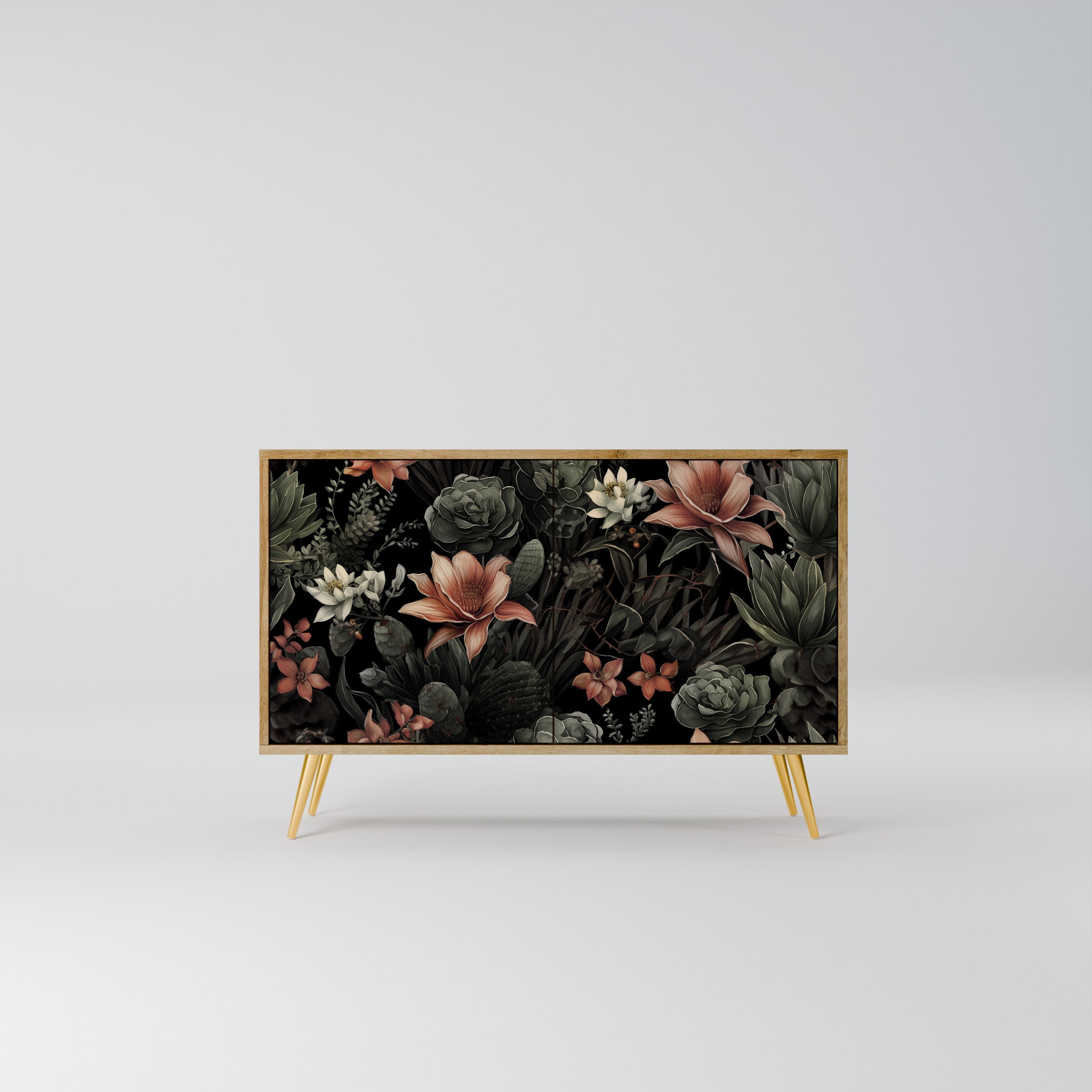 SECRET VERDURE Sideboard mit 2 Türen in Eichenoptik