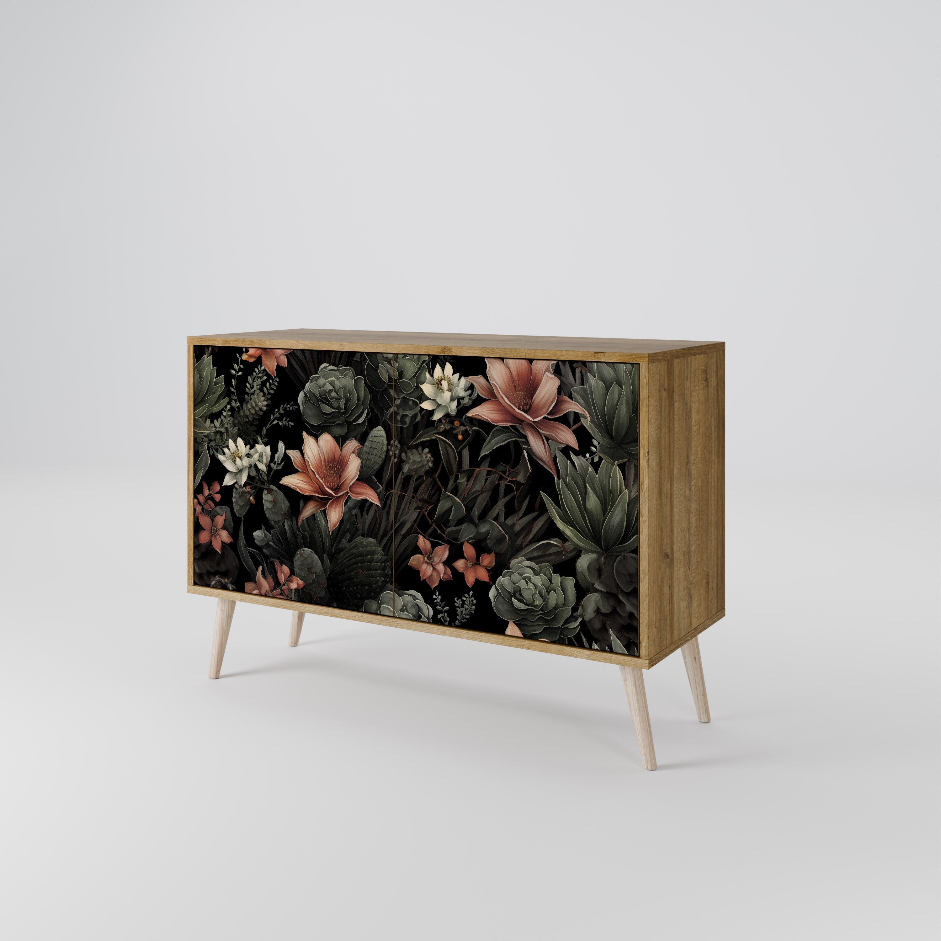 SECRET VERDURE Sideboard mit 2 Türen in Eichenoptik