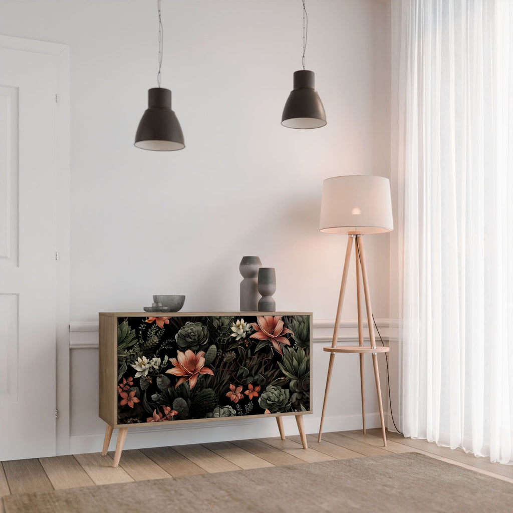 SECRET VERDURE Sideboard mit 2 Türen in Eichenoptik