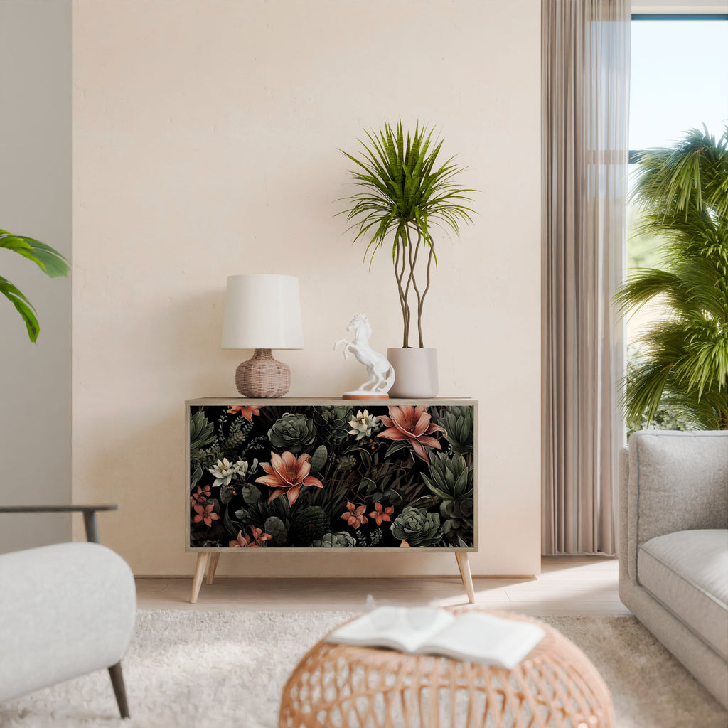 SECRET VERDURE Sideboard mit 2 Türen in Eichenoptik