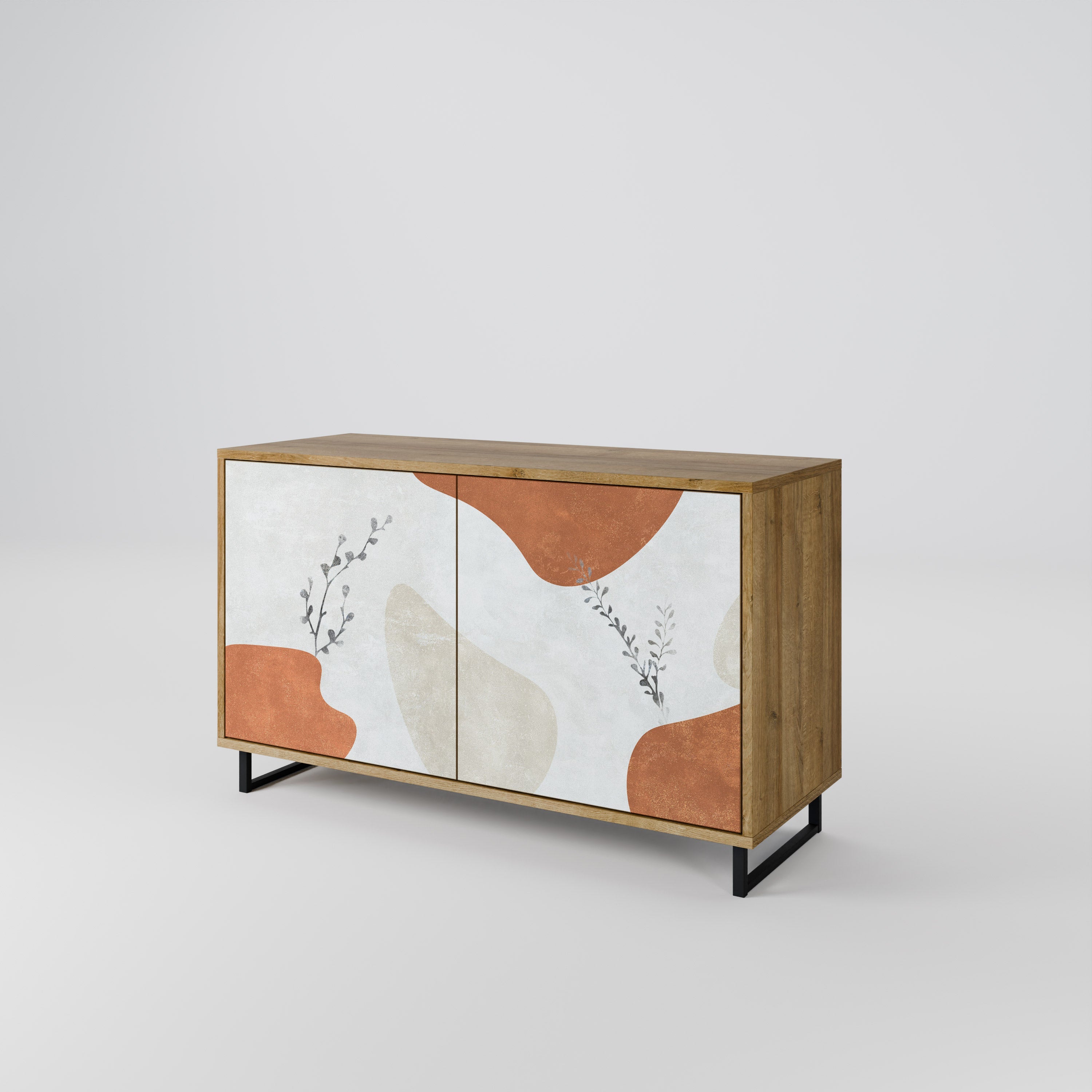 TRANQUIL TWIG Sideboard mit 2 Türen in Eichenoptik