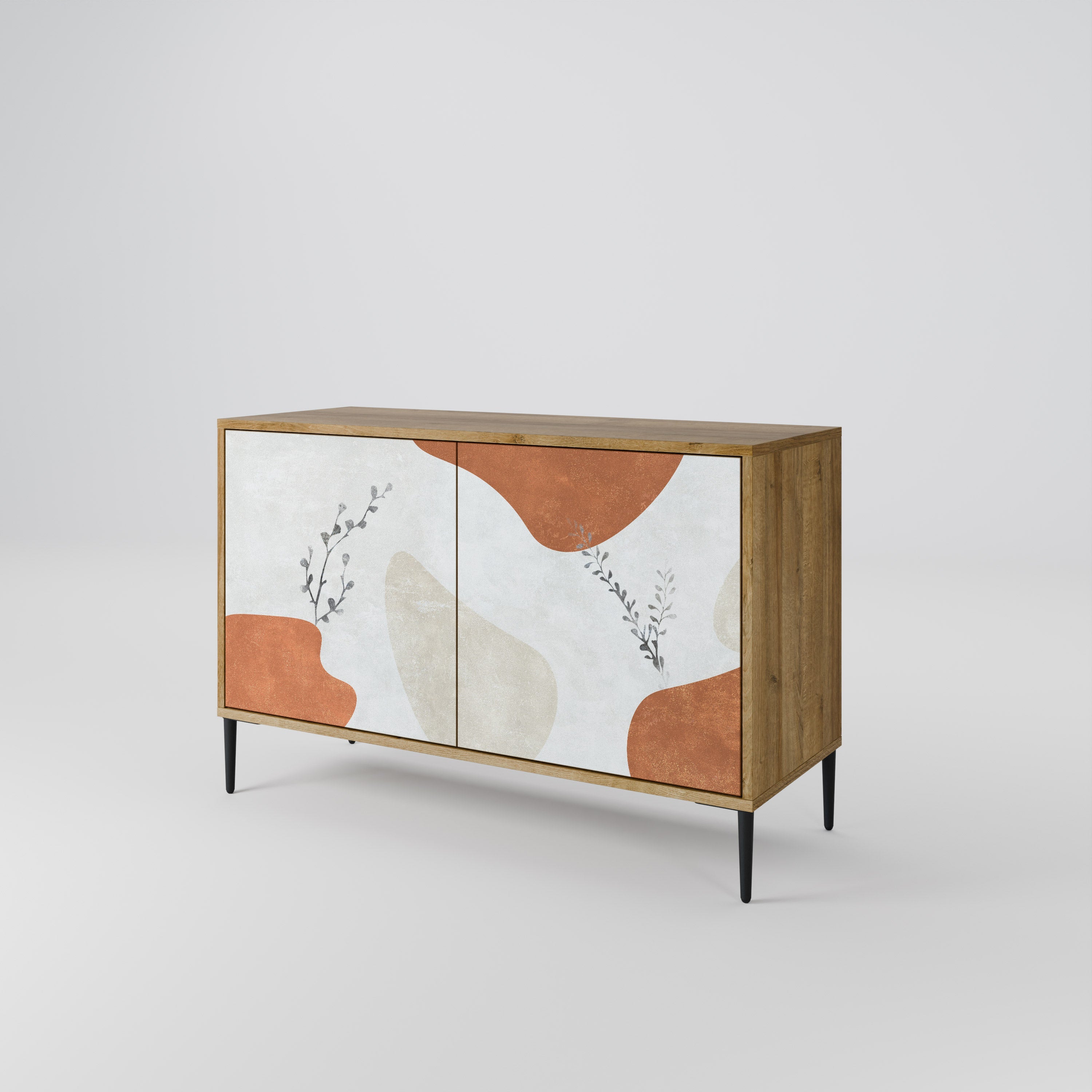 TRANQUIL TWIG Sideboard mit 2 Türen in Eichenoptik