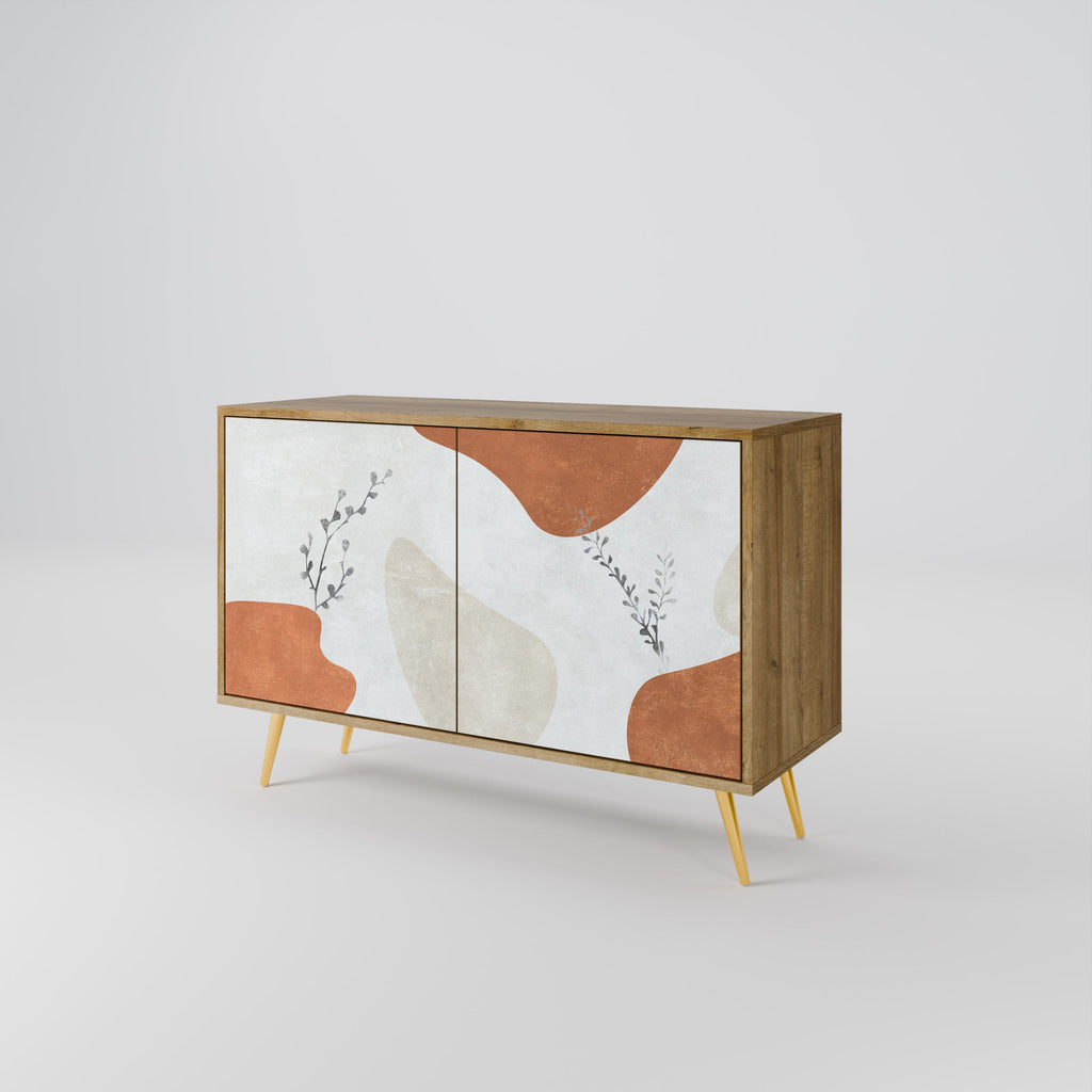 TRANQUIL TWIG Sideboard mit 2 Türen in Eichenoptik