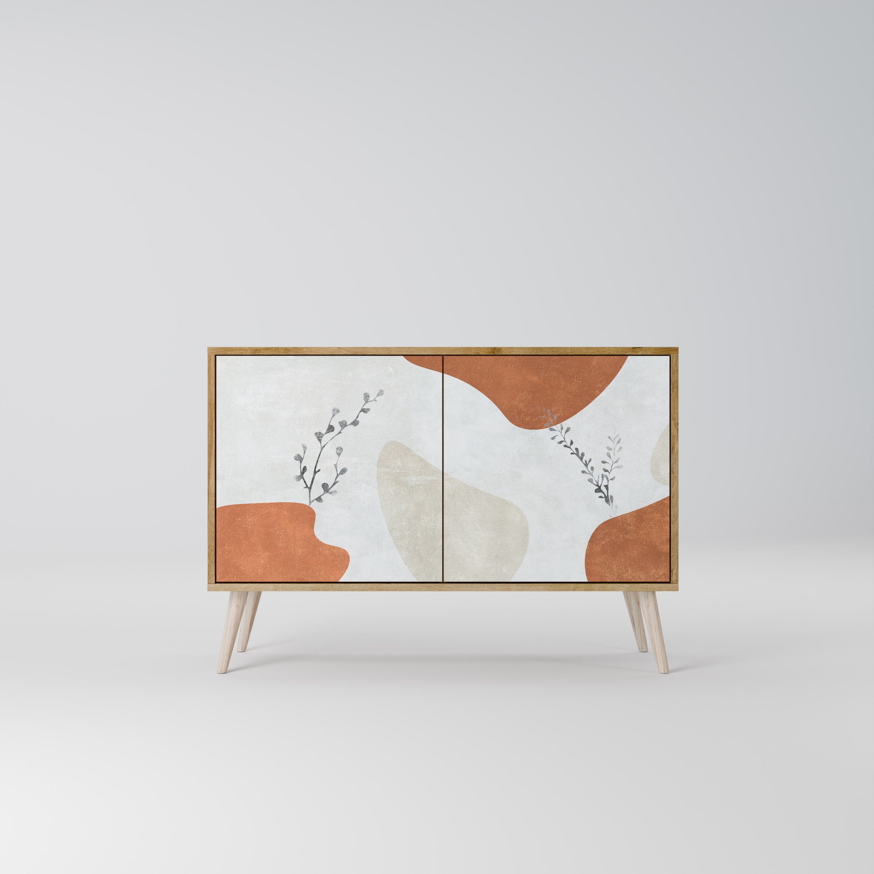 TRANQUIL TWIG Sideboard mit 2 Türen in Eichenoptik