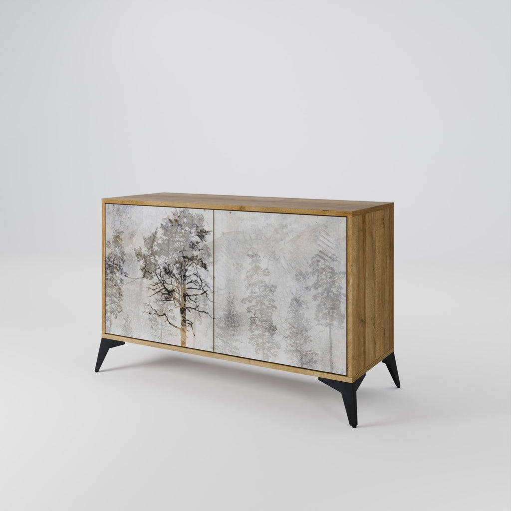 FADE IN THE TREES Sideboard mit 2 Türen in Eichenoptik