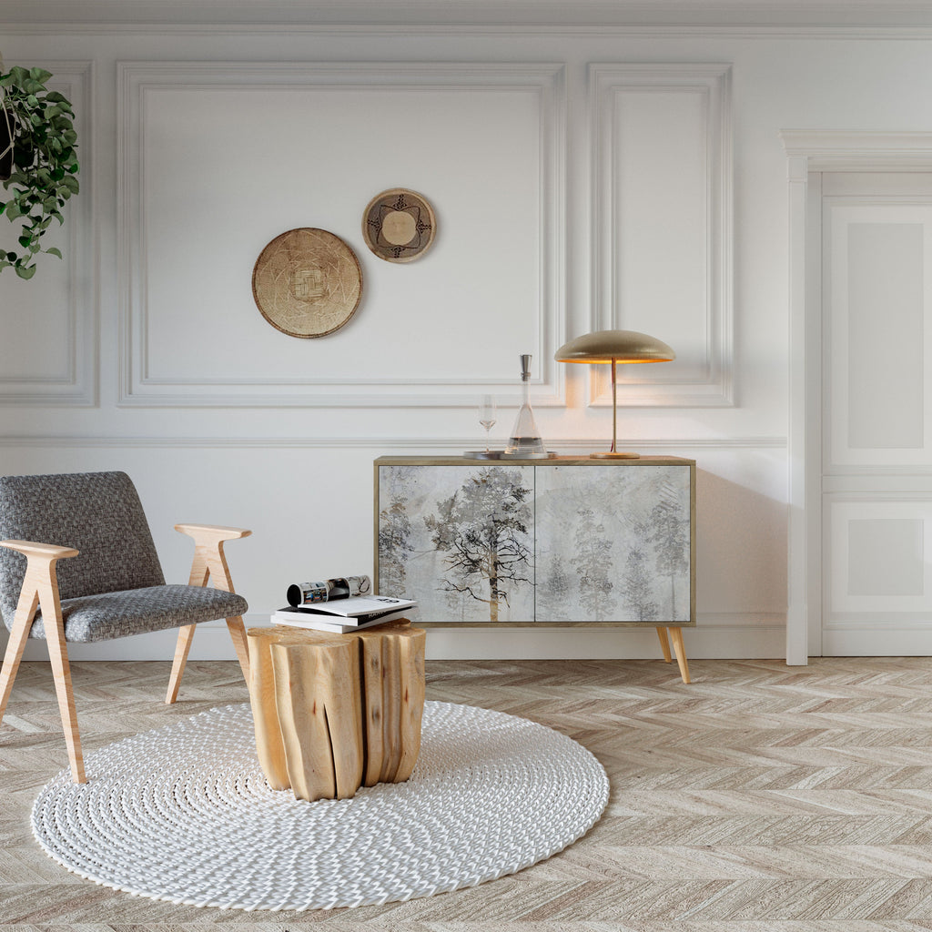 FADE IN THE TREES Sideboard mit 2 Türen in Eichenoptik