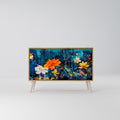 MIDNIGHT BLOSSOM Sideboard mit 2 Türen in Eiche-Optik