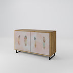 THE DELIQUESCE Sideboard mit 2 Türen in Eiche-Optik