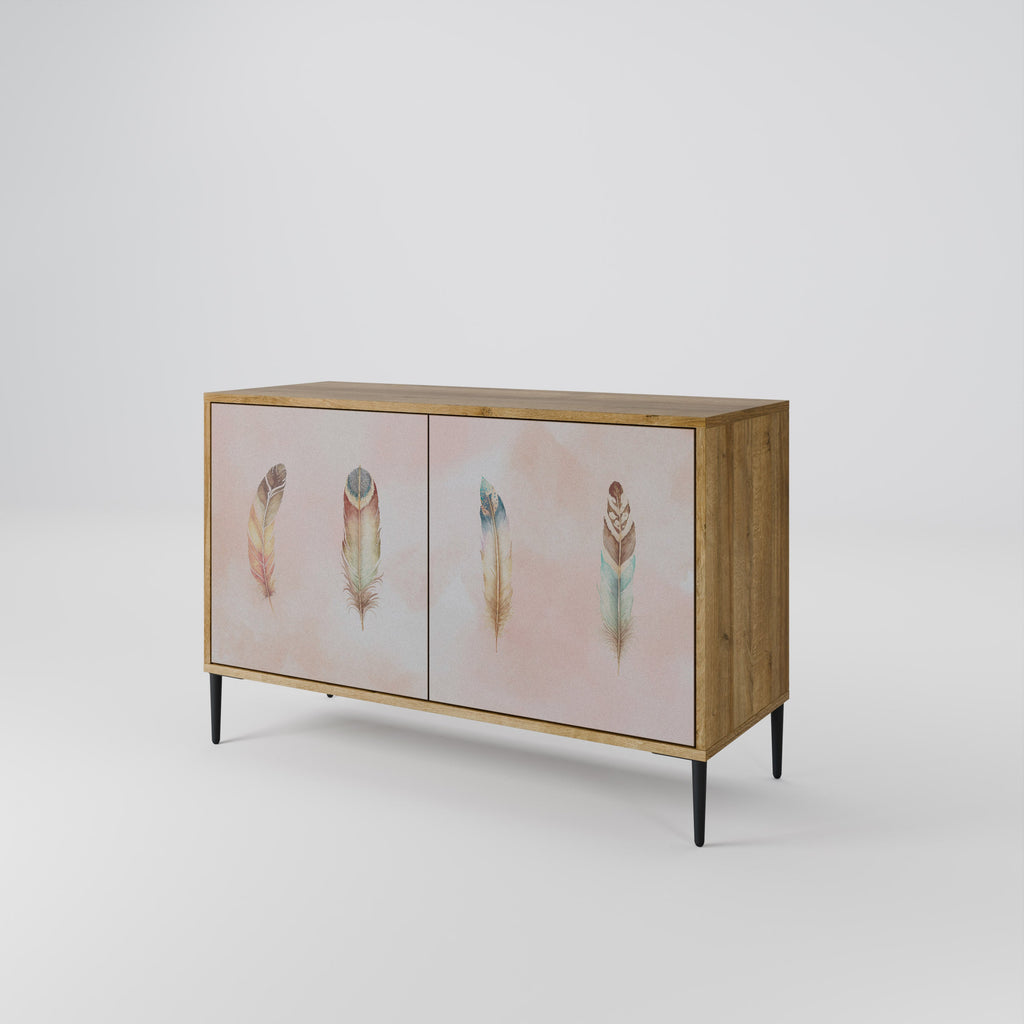 THE DELIQUESCE Sideboard mit 2 Türen in Eichenoptik