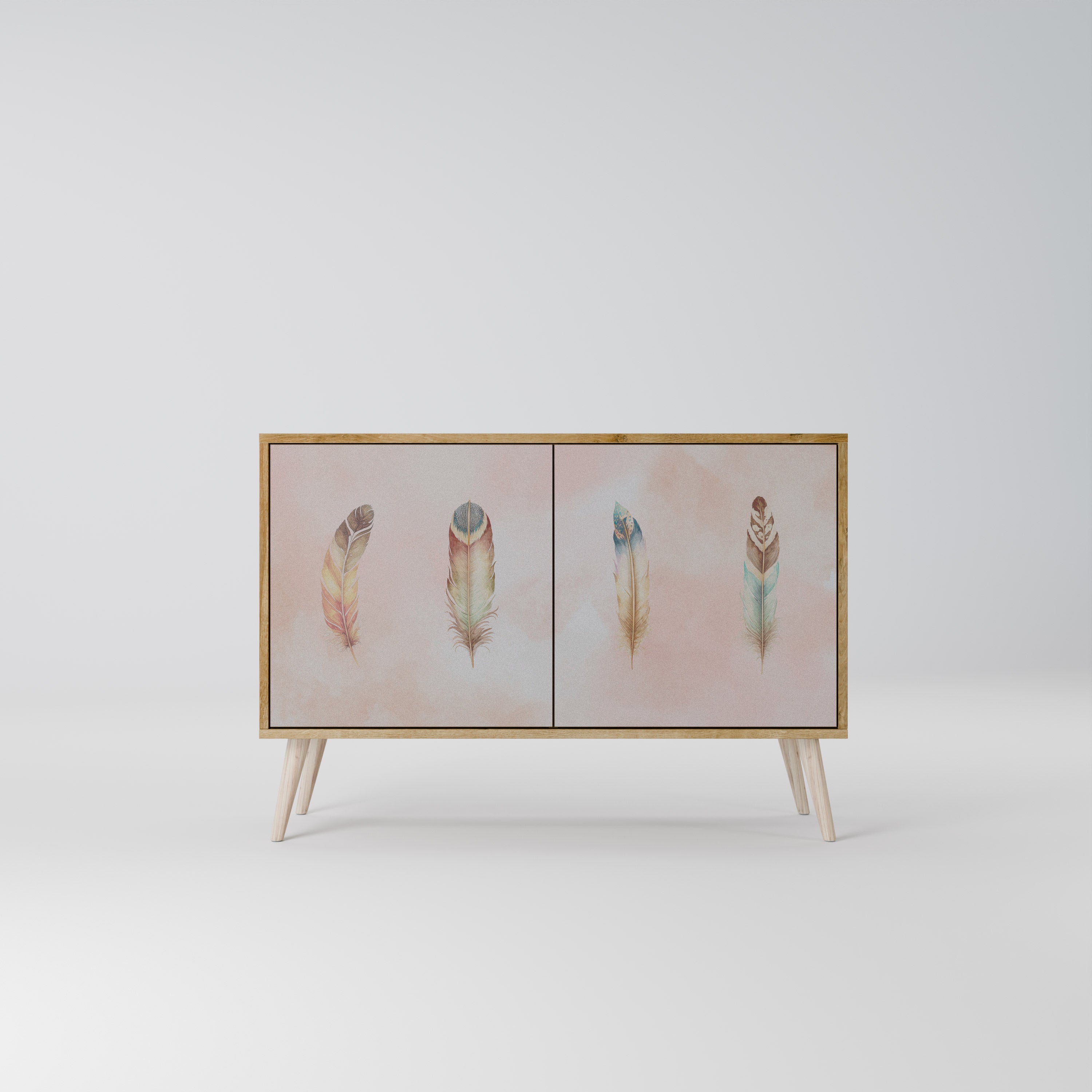 THE DELIQUESCE Sideboard mit 2 Türen in Eichenoptik