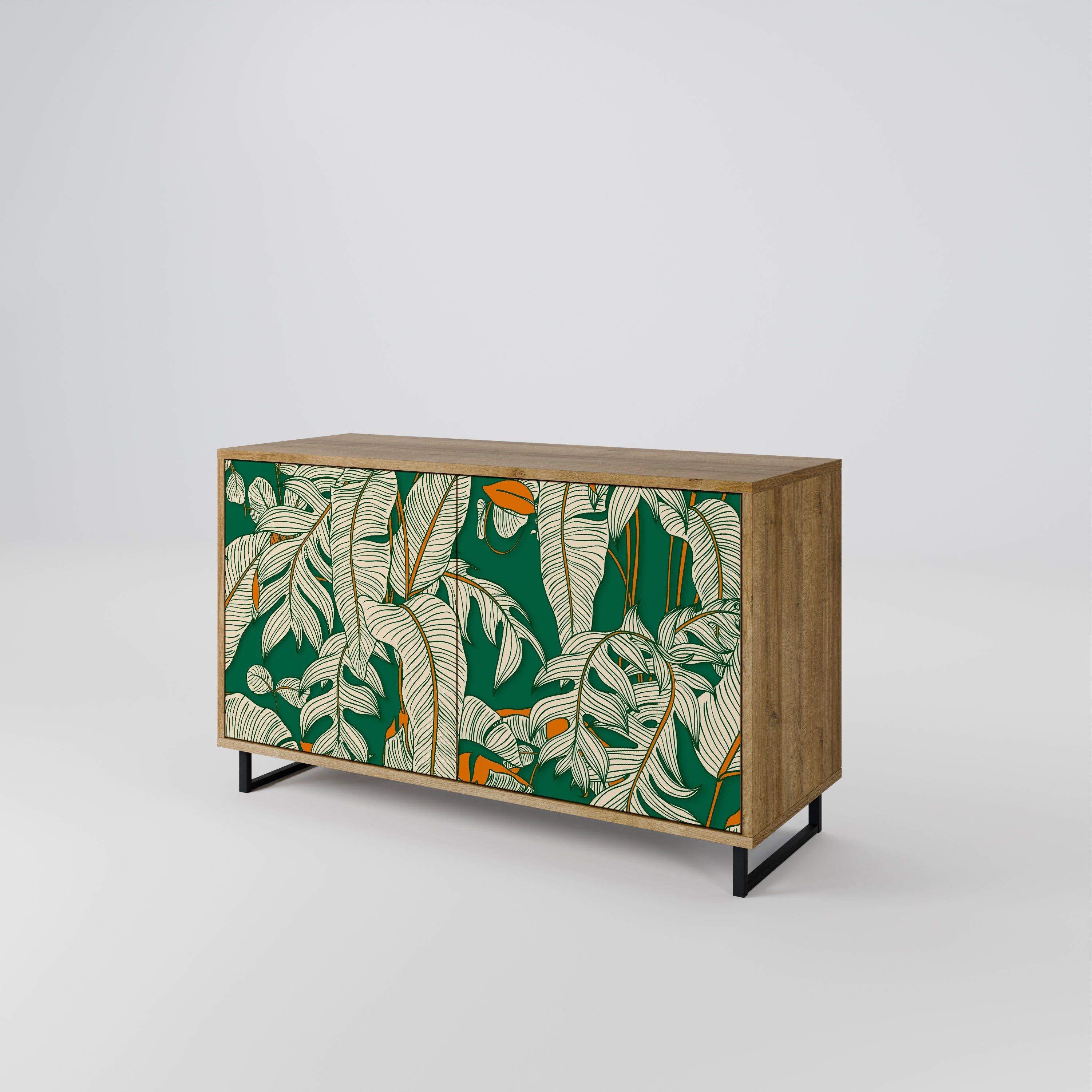 VERDANT PLEASURES Sideboard mit 2 Türen in Eichenoptik