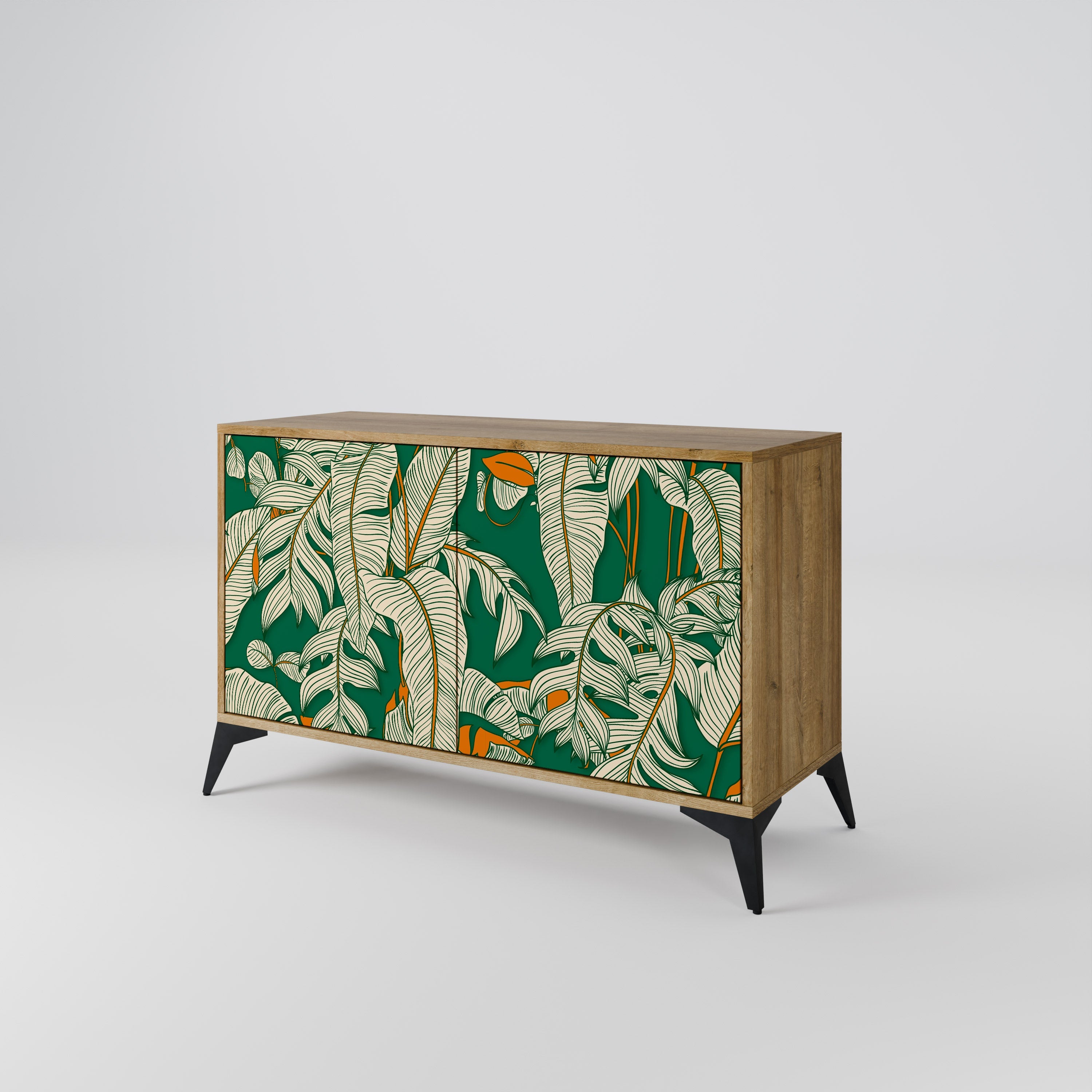 VERDANT PLEASURES Sideboard mit 2 Türen in Eichenoptik