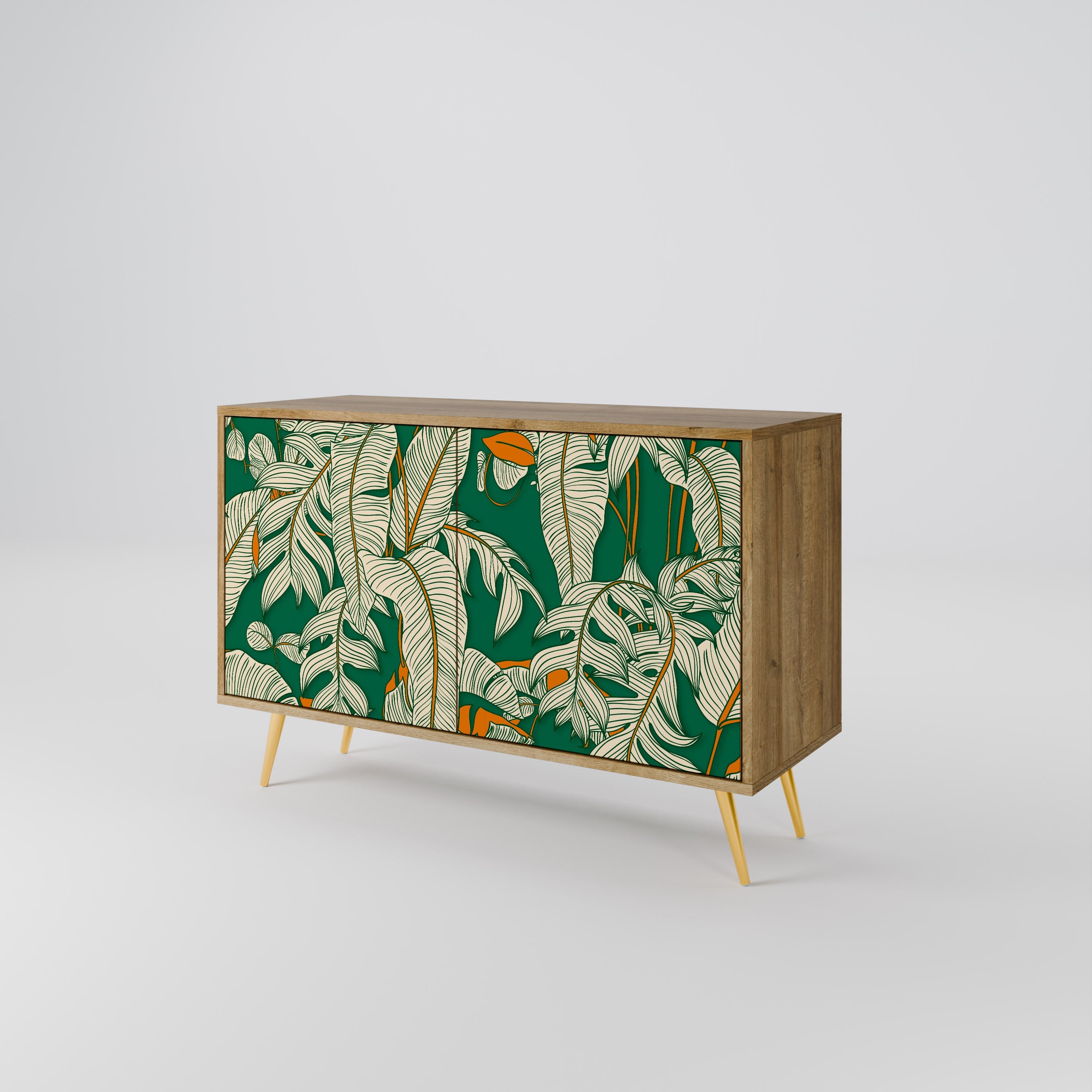 VERDANT PLEASURES Sideboard mit 2 Türen in Eichenoptik