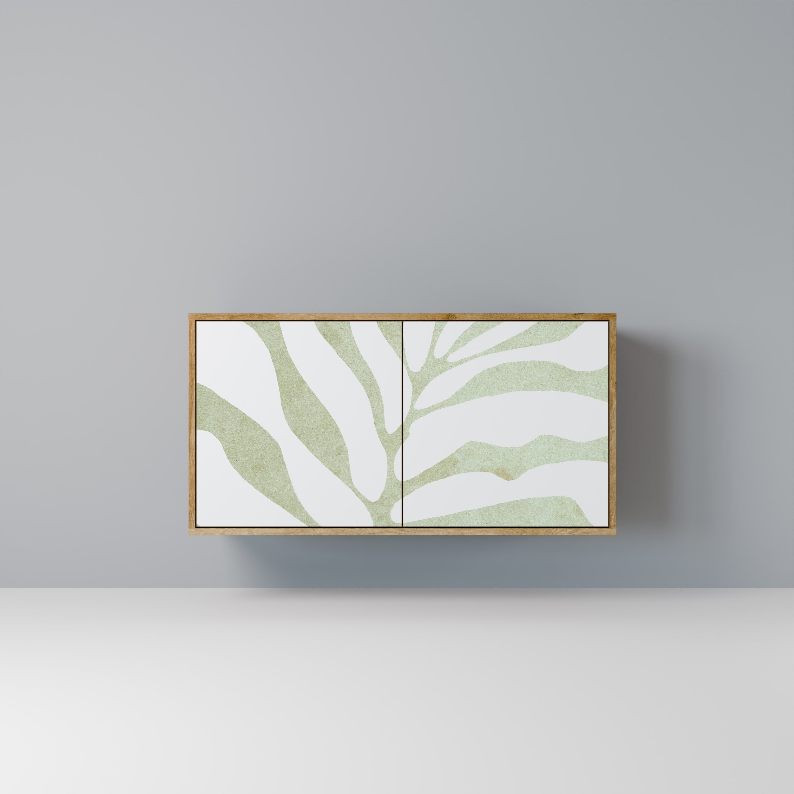 BOTANICAL SPARK Sideboard mit 2 Türen in Eichenoptik
