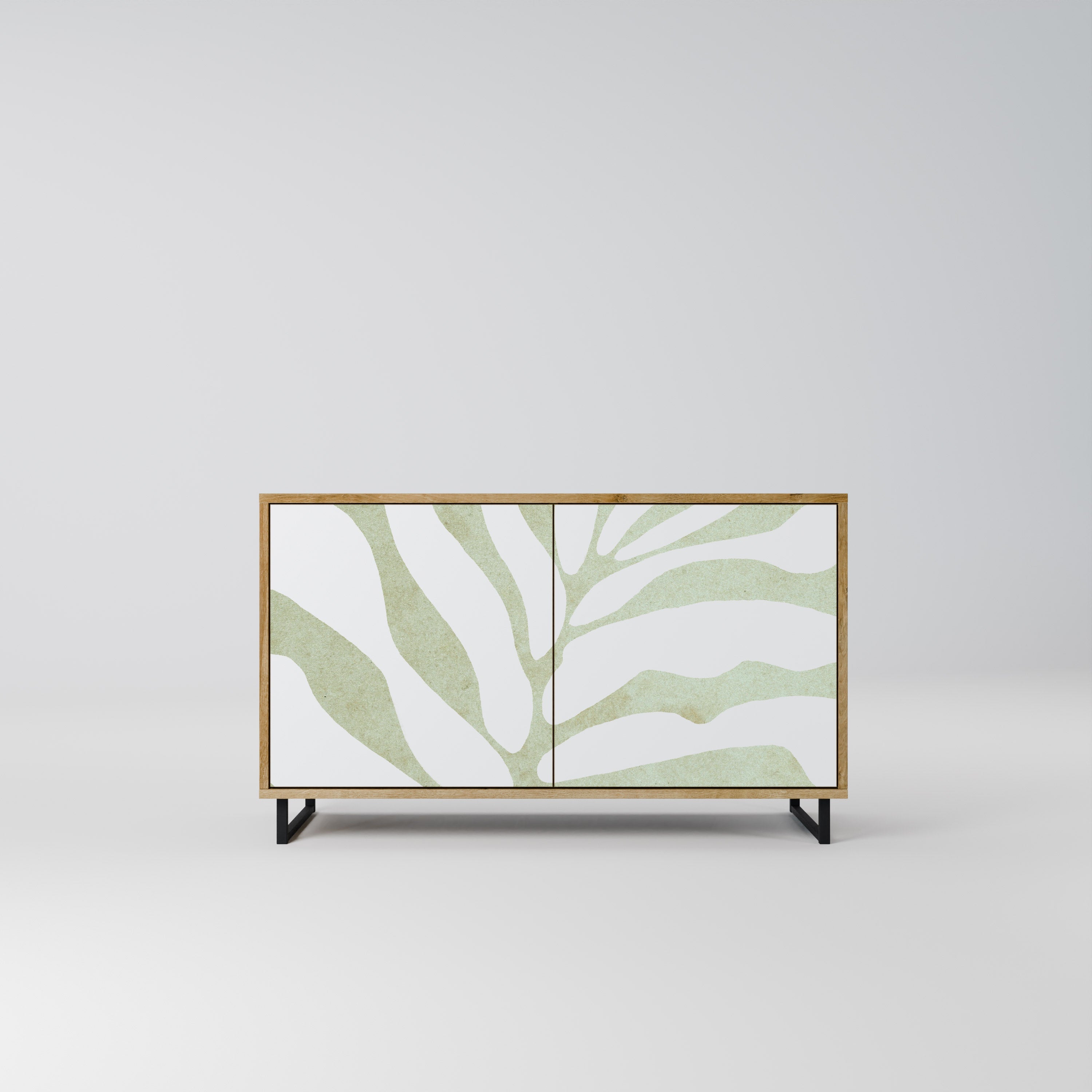 BOTANICAL SPARK Sideboard mit 2 Türen in Eichenoptik
