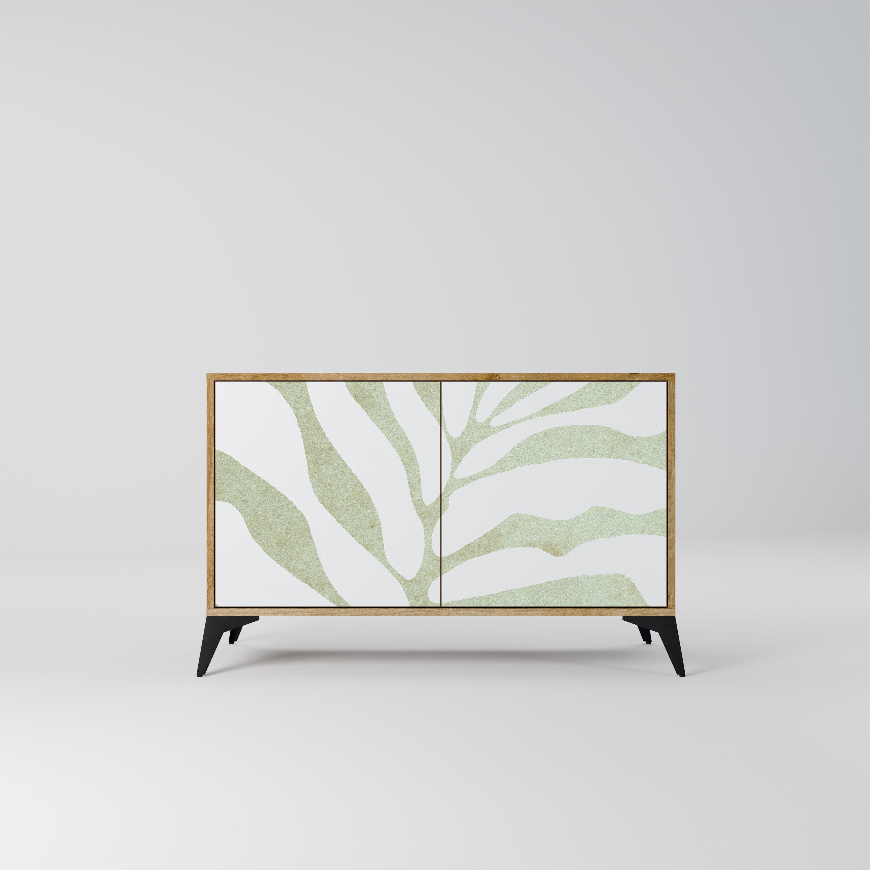BOTANICAL SPARK Sideboard mit 2 Türen in Eichenoptik